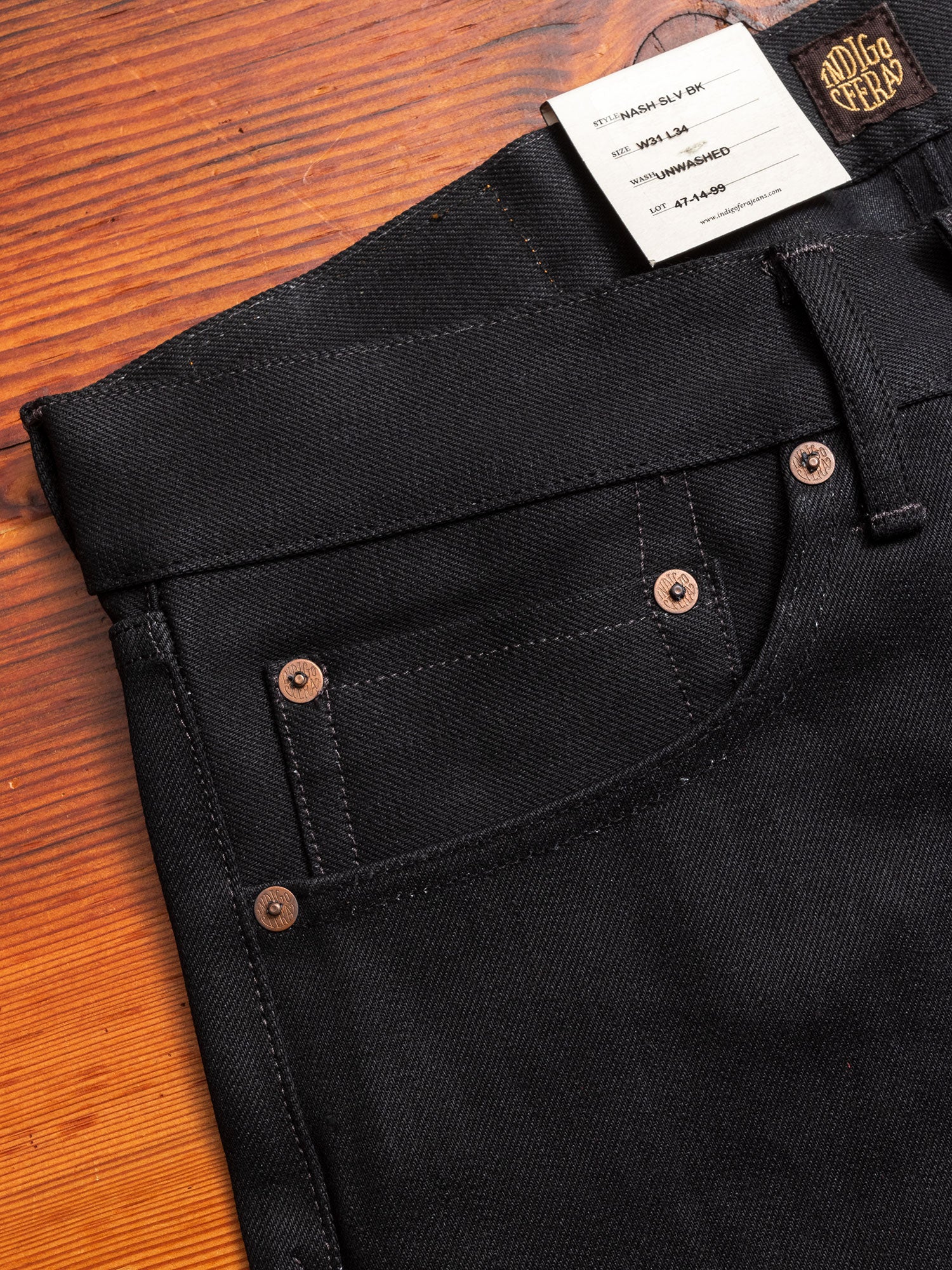 "Gunpowder" 14oz Selvedge Denim - Nash Tapered - Image 5