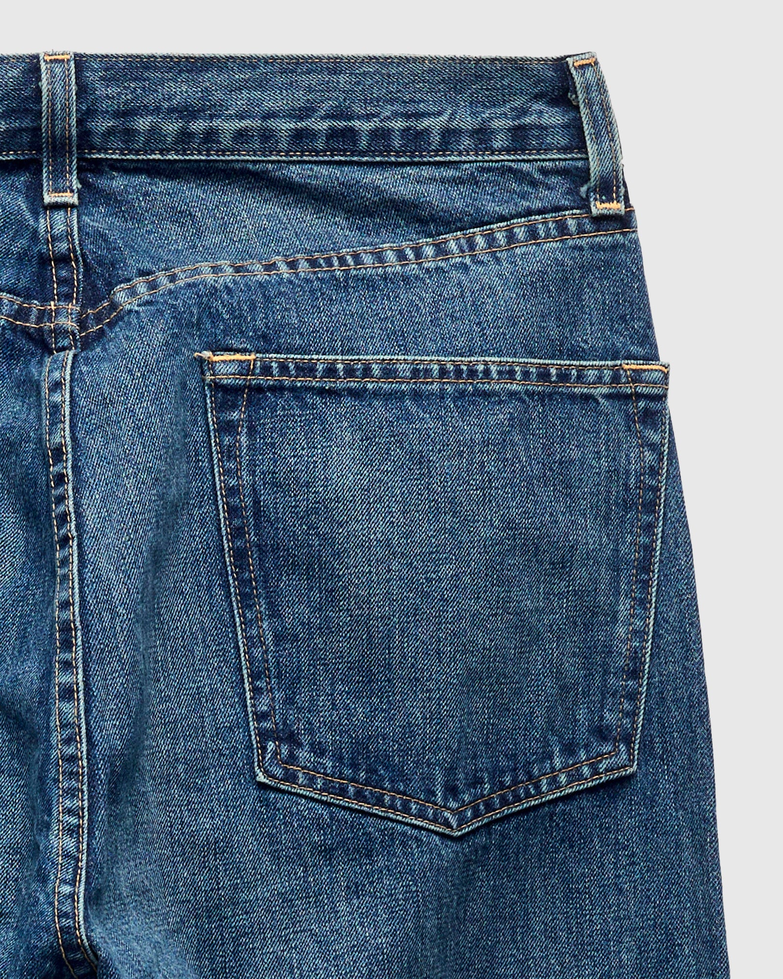 "Hank Freemont" 14oz Washed Selvedge Denim - Relaxed Straight Fit - Image 4