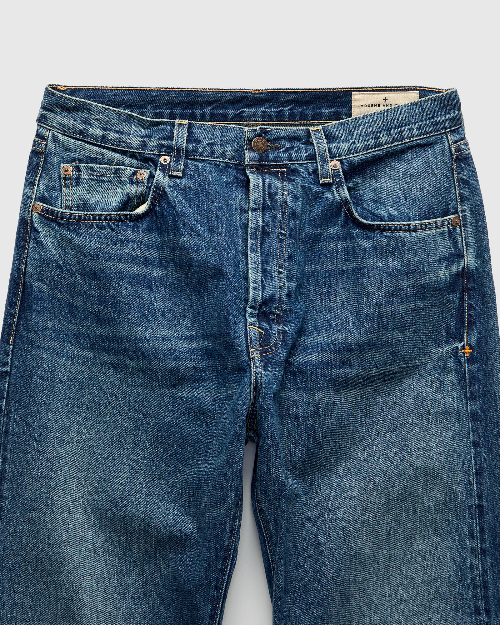 "Hank Freemont" 14oz Washed Selvedge Denim - Relaxed Straight Fit - Image 5