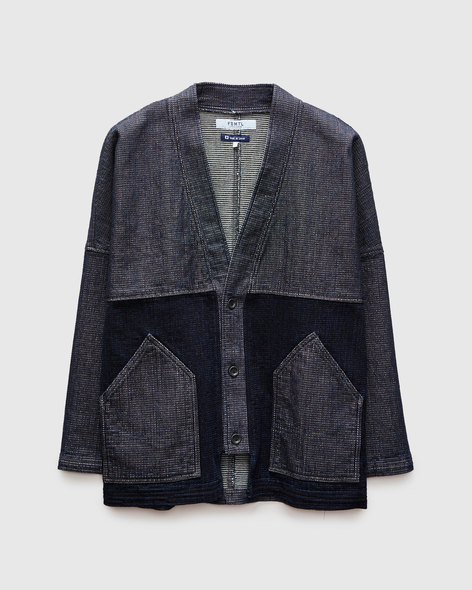 Haori Cardigan in Indigo Rinse