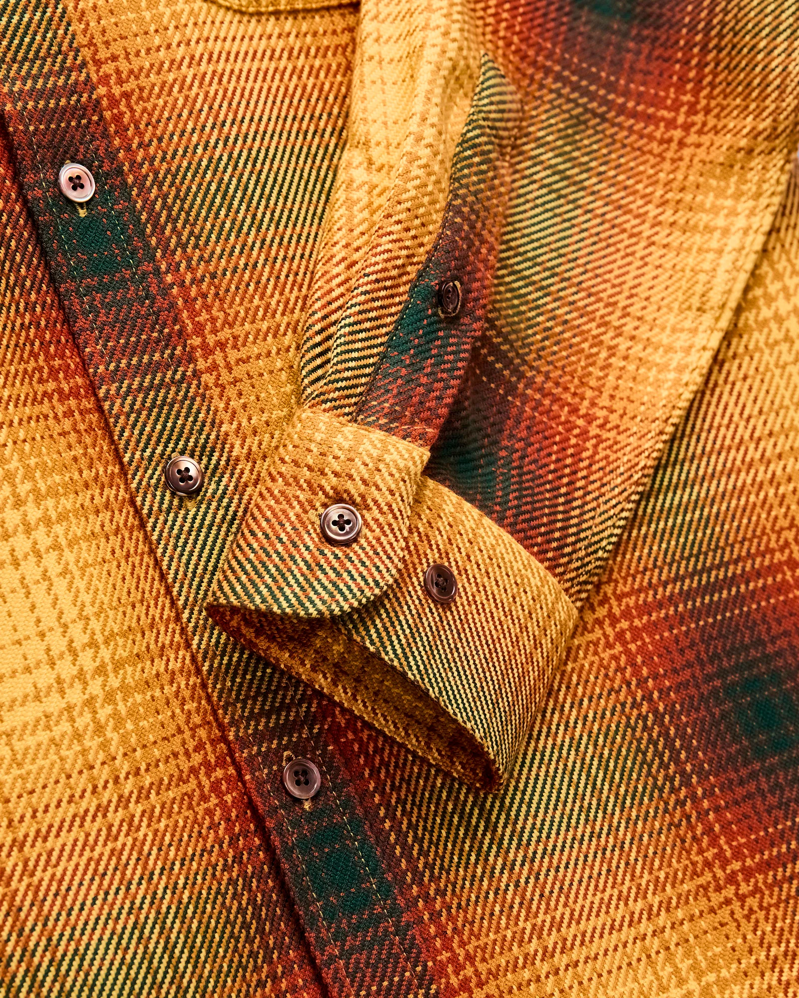 Harvest Button-Up Shirt in Gold - Image 6