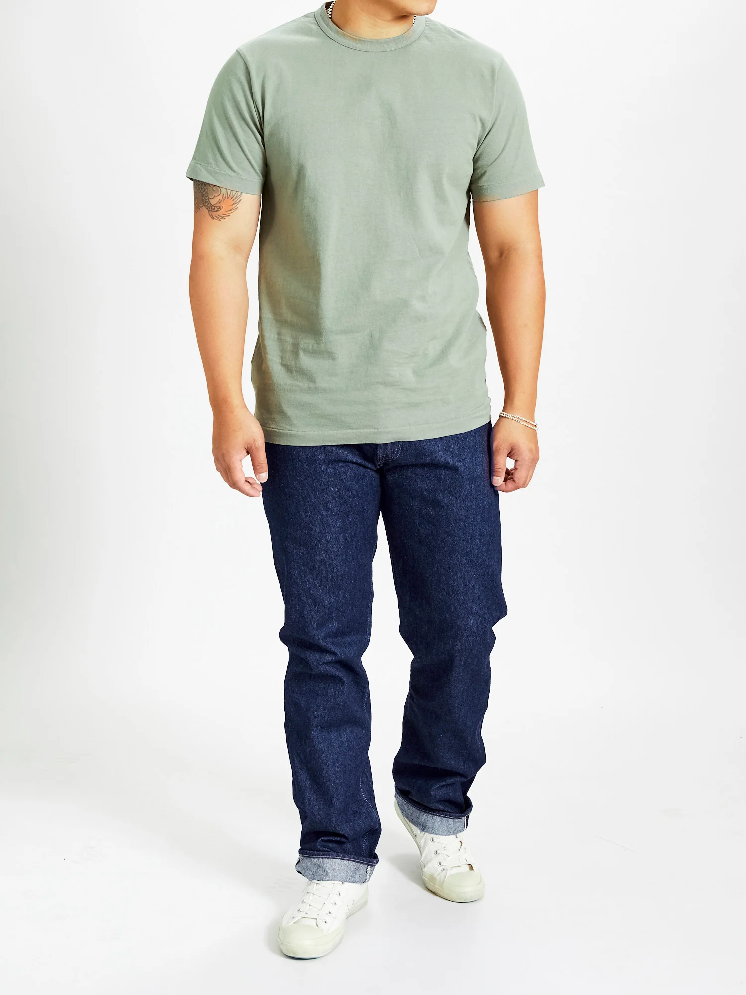 Heavy Duty Tee in Sage - Image 7
