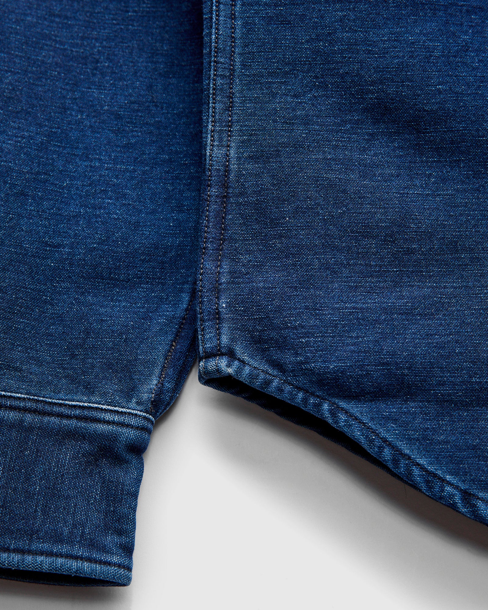 Heavyweight Chamois Western Workshirt in Indigo - Image 5