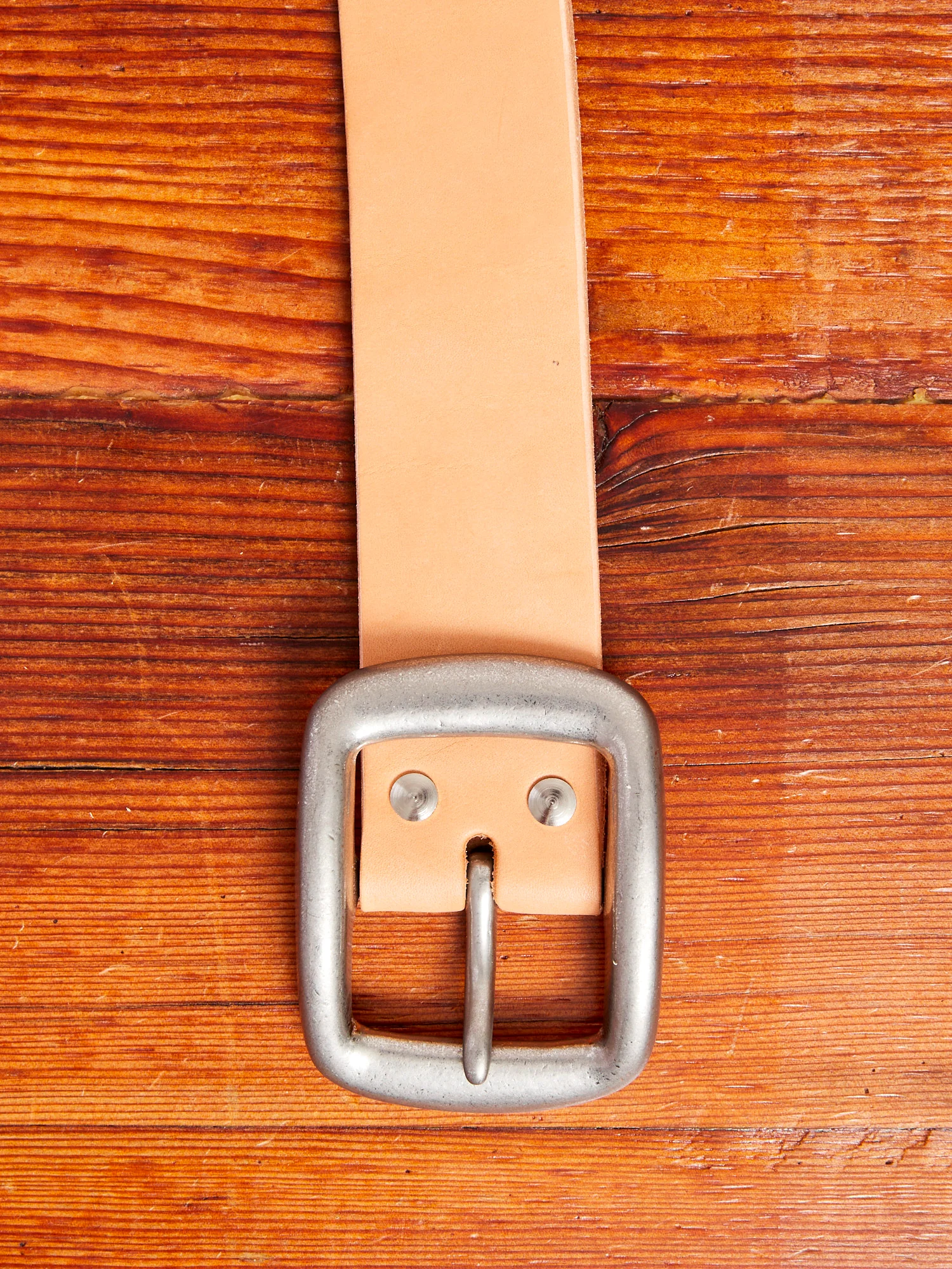 Heavyweight Curved Belt in Natural - Image 3