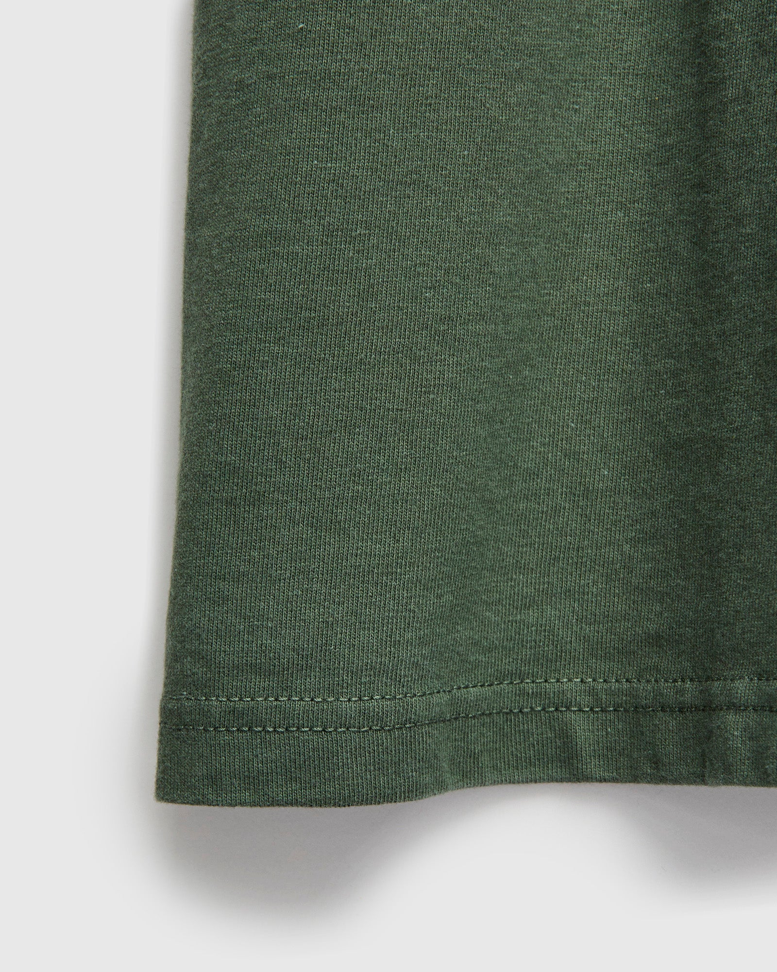 Heavyweight Solid T-Shirt in Moss Green - Image 5