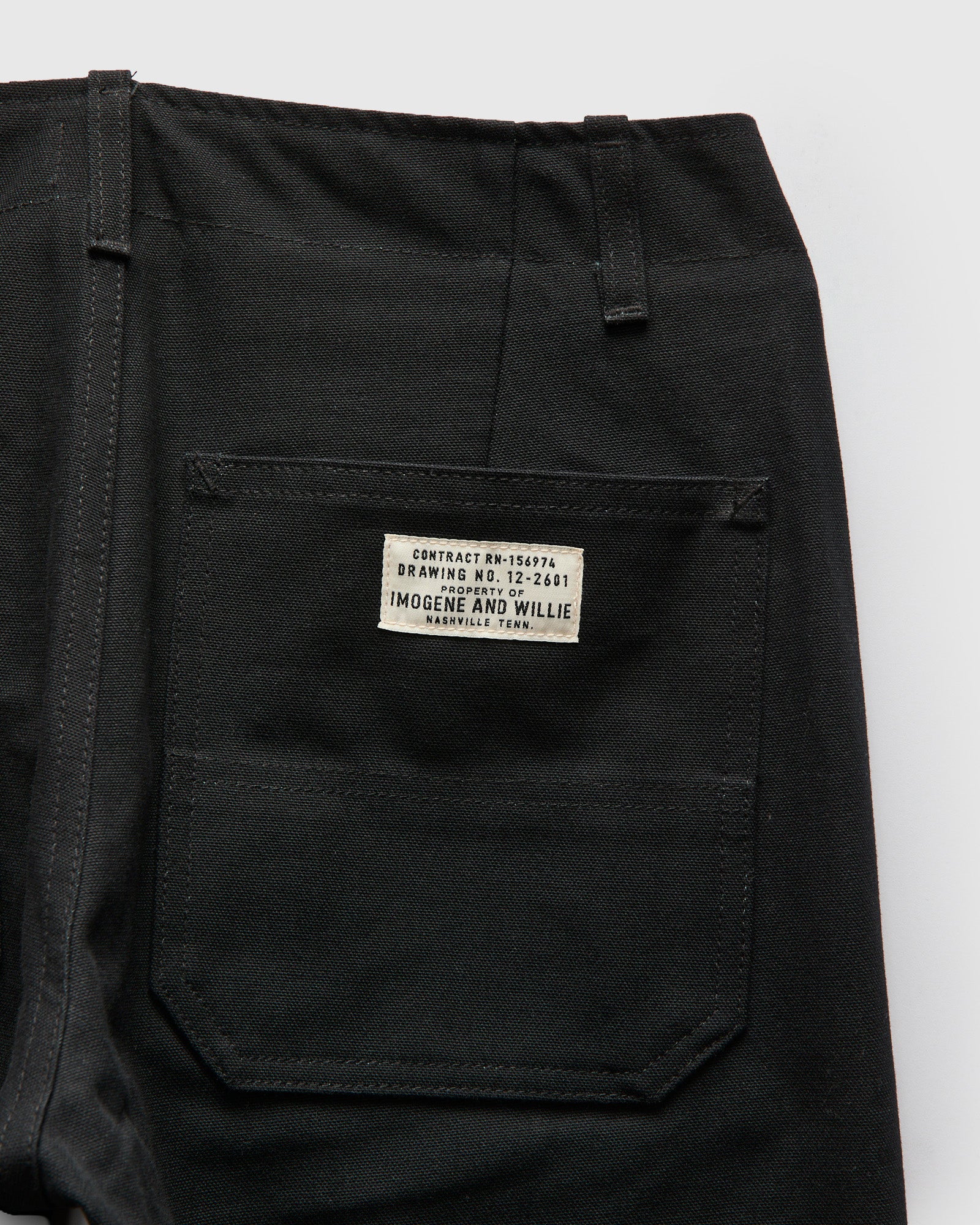 Hencye Double Knee Workpant in Black - Image 3