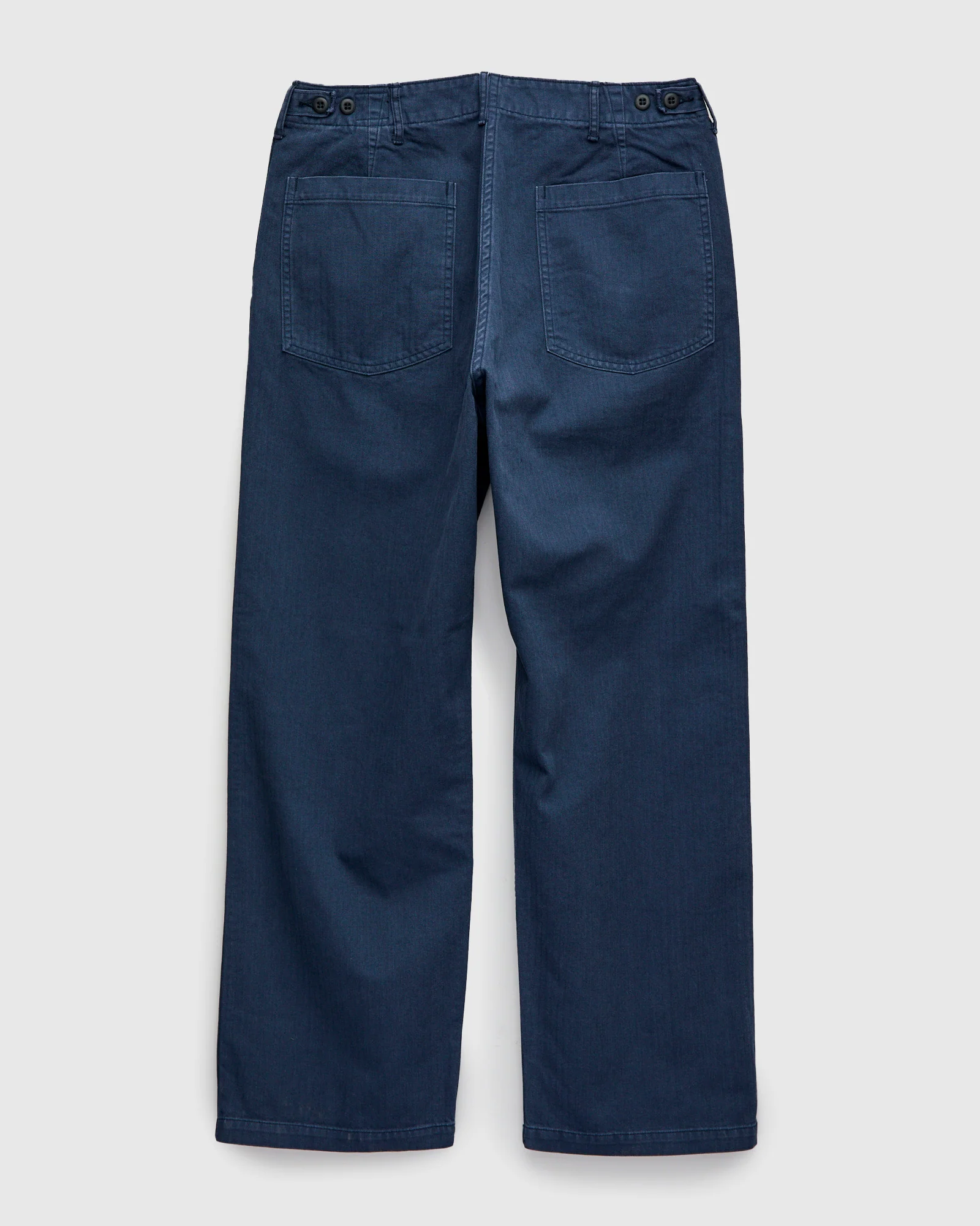Herringbone Summer Fatigue Pants in Navy - Image 2
