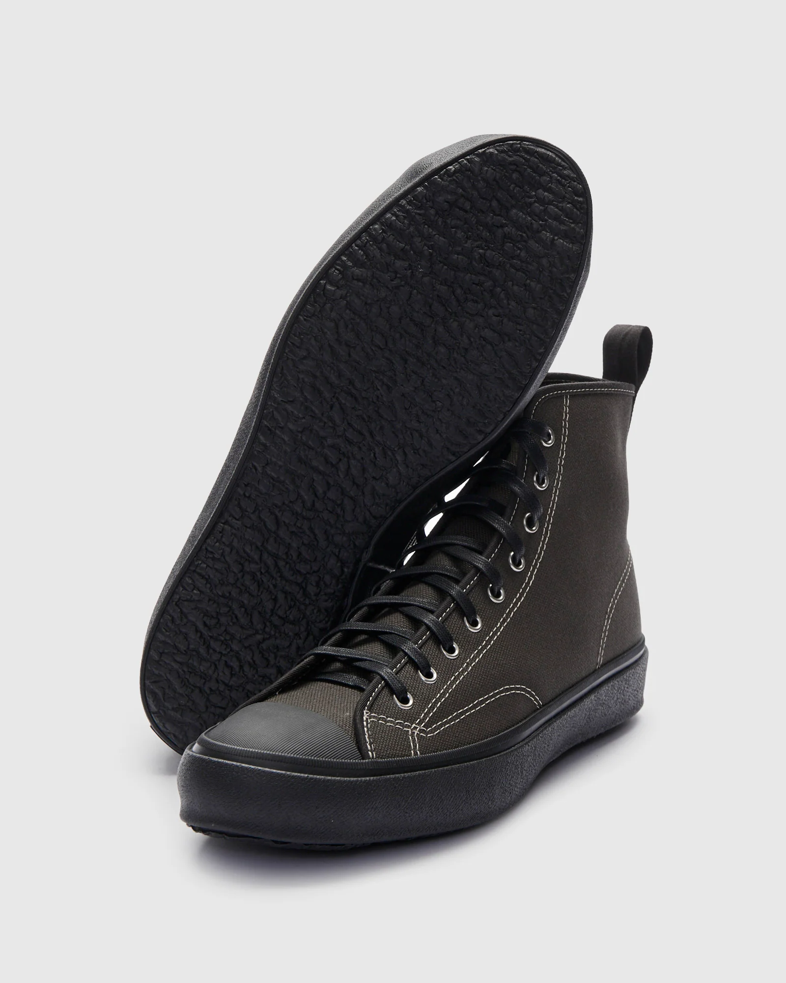 Hi Basket Sneaker in Charcoal - Image 2