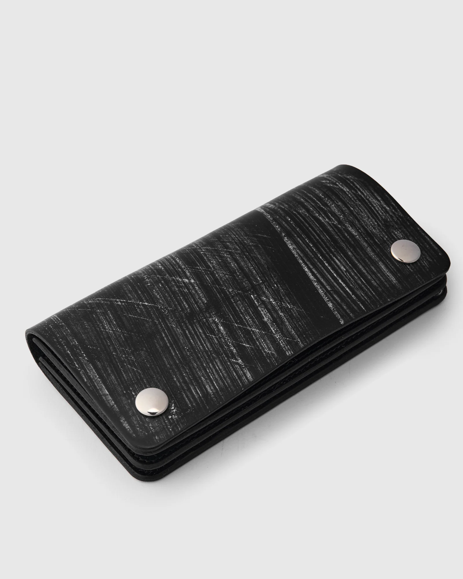 Bridle Leather Long Wallet in Black - Image 4