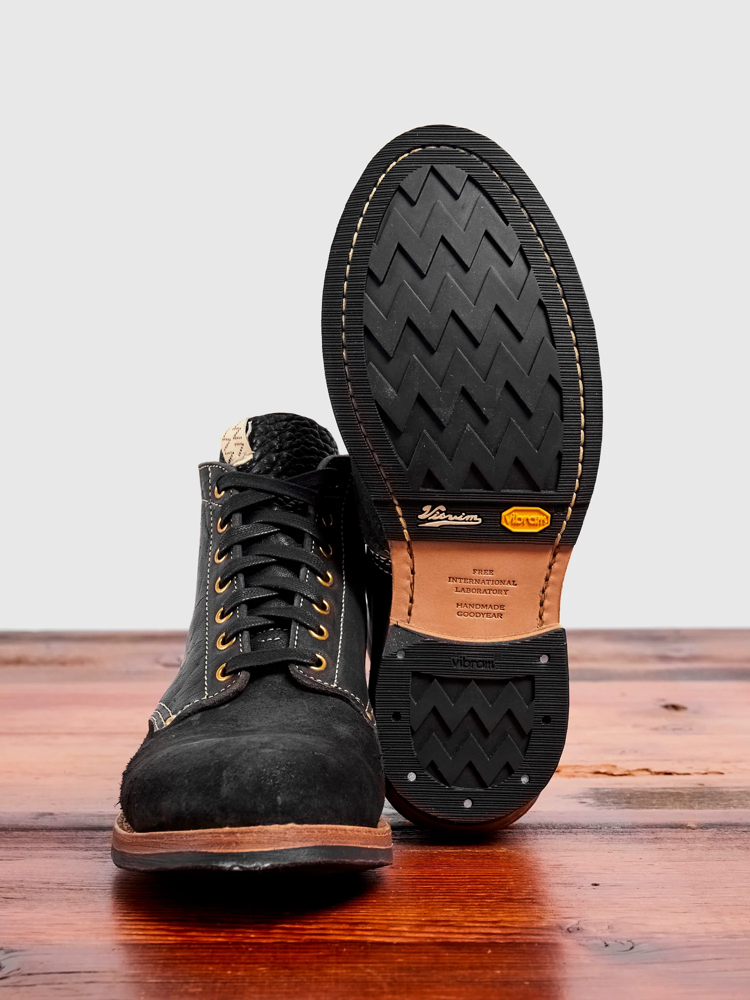 Horsehide Brigadier Boots-Folk in Black - Image 2