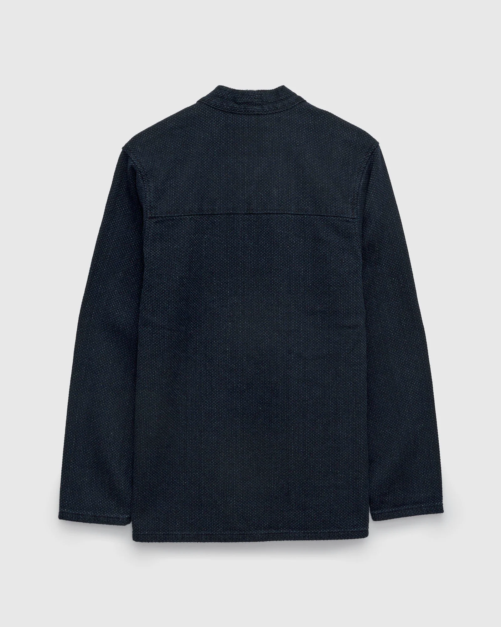 "Sashiko Stitch" Kimono Shirt in Indigo - Image 2
