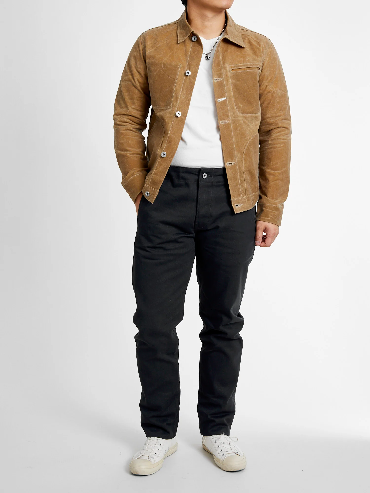"Infantry Pant" in Grey Selvedge Twill - Image 11