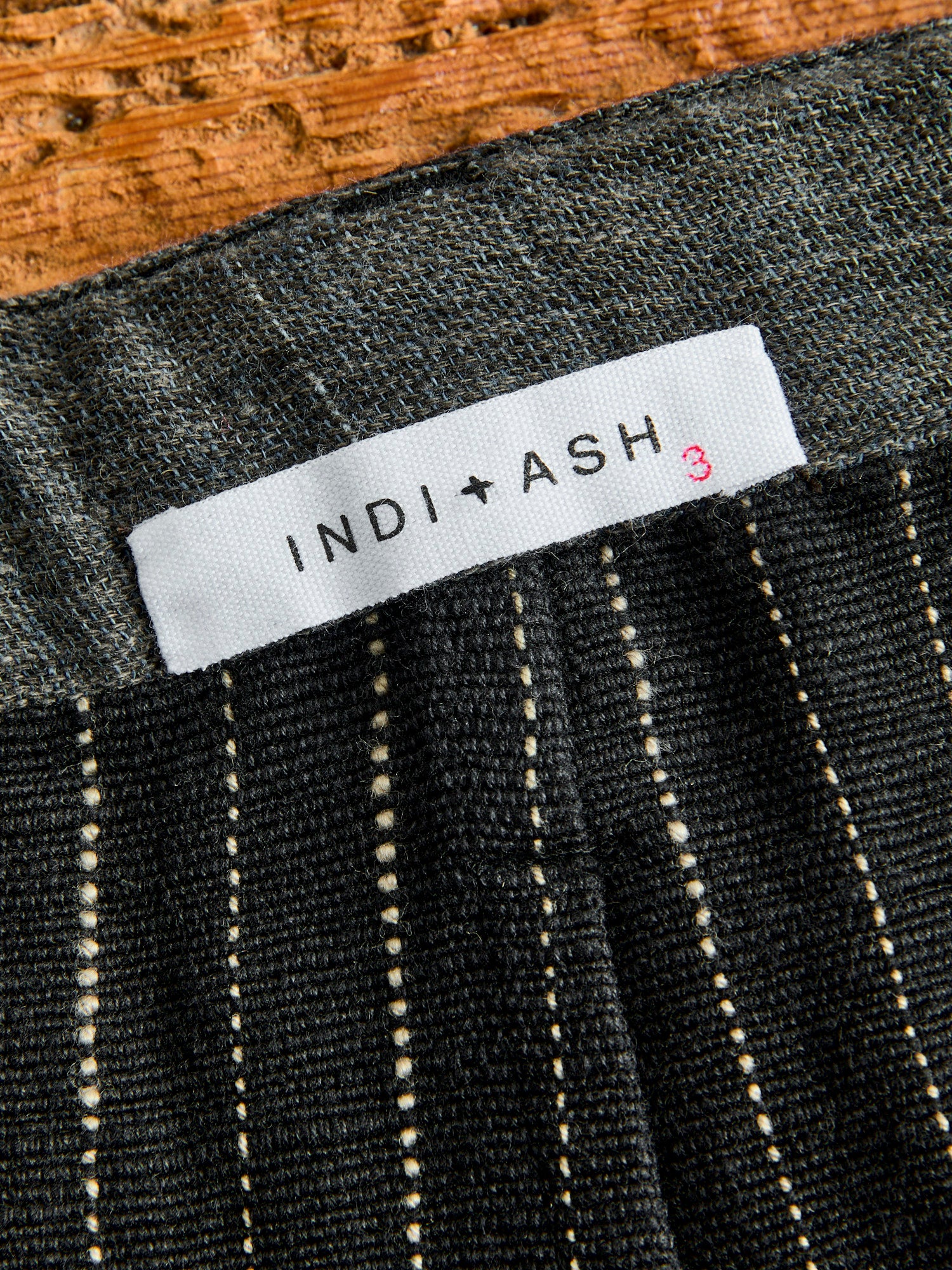 Isaac Pants in Iron/Acacia Ticking Stripe - Image 9
