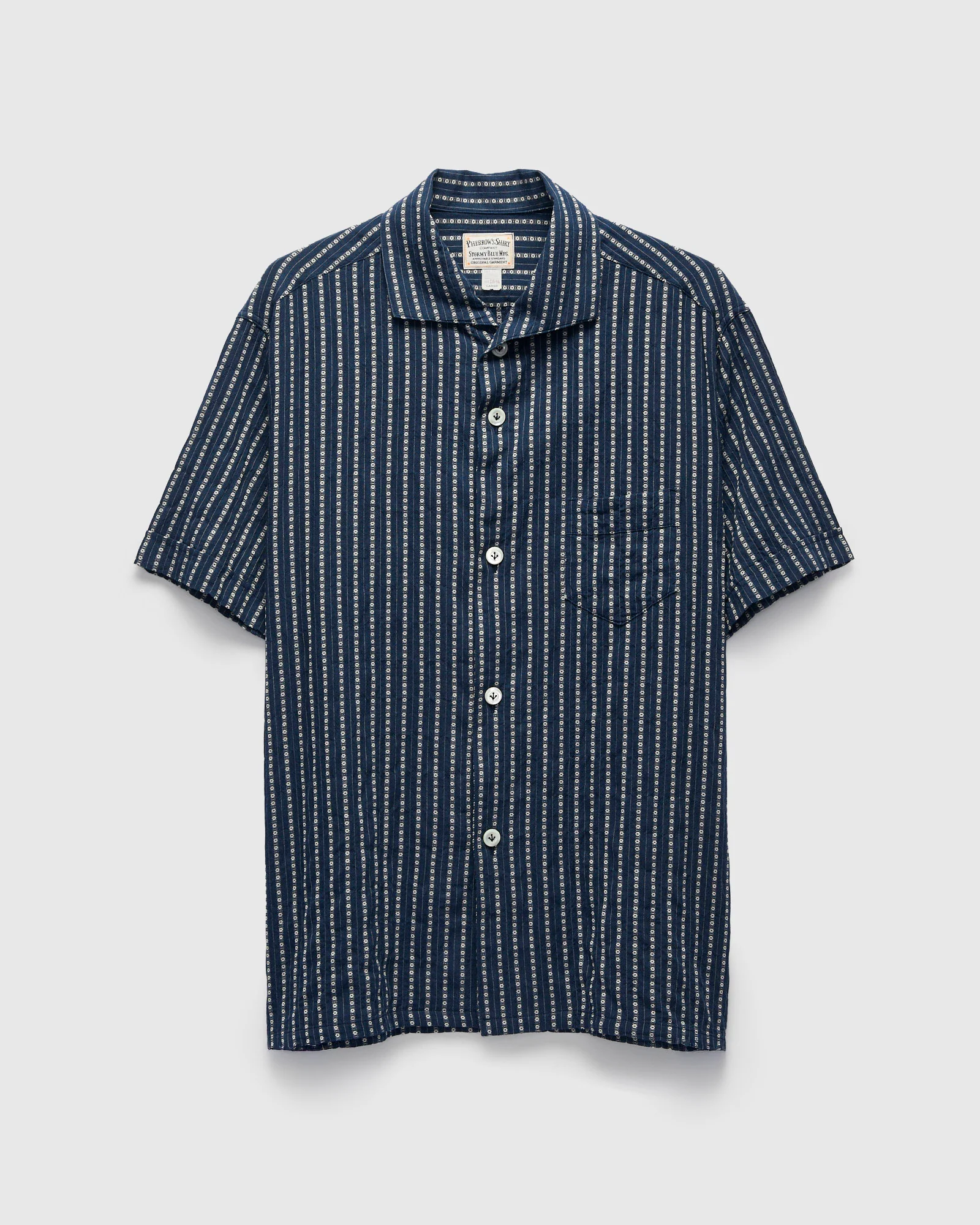 Italian Collar Shirt in Navy