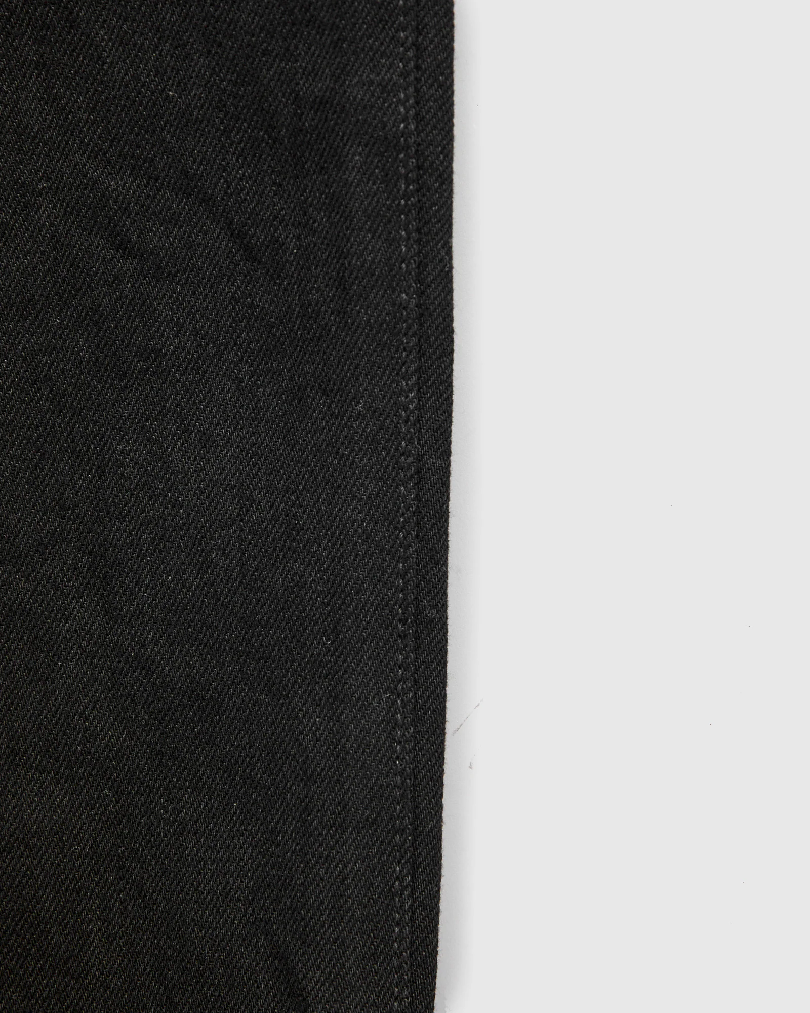 J314 14oz Black Selvedge Denim - Straight Tapered Fit - Image 11