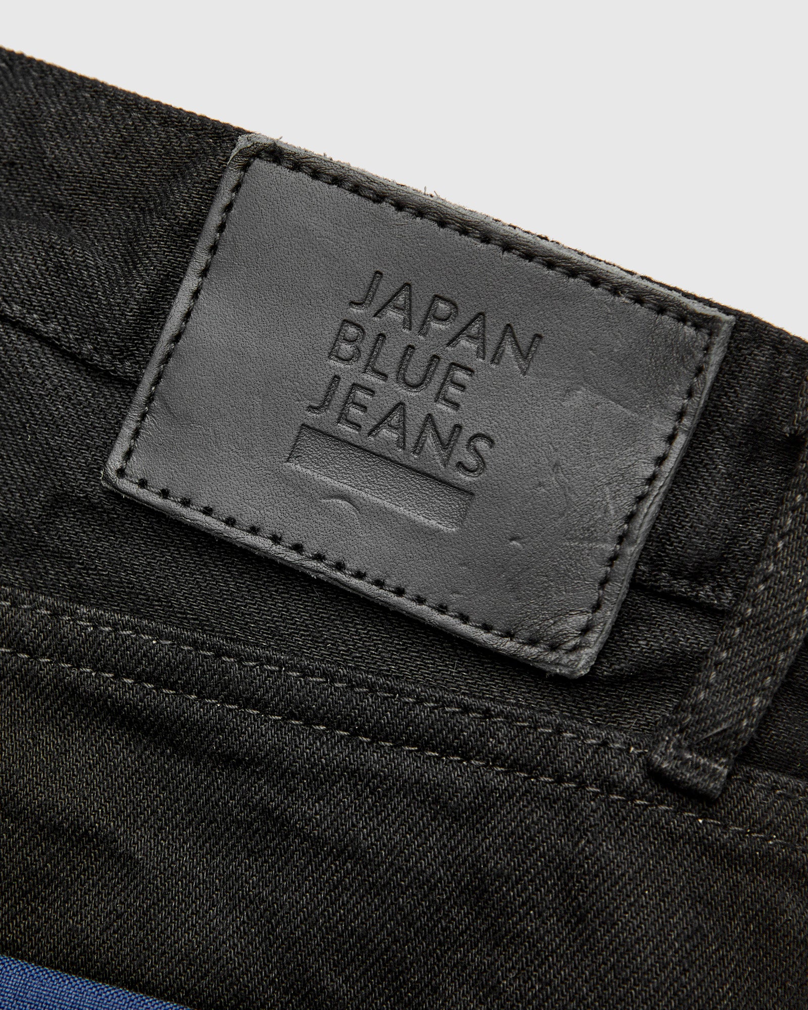 J414 14oz Black Selvedge Denim - Classic Straight Fit - Image 6