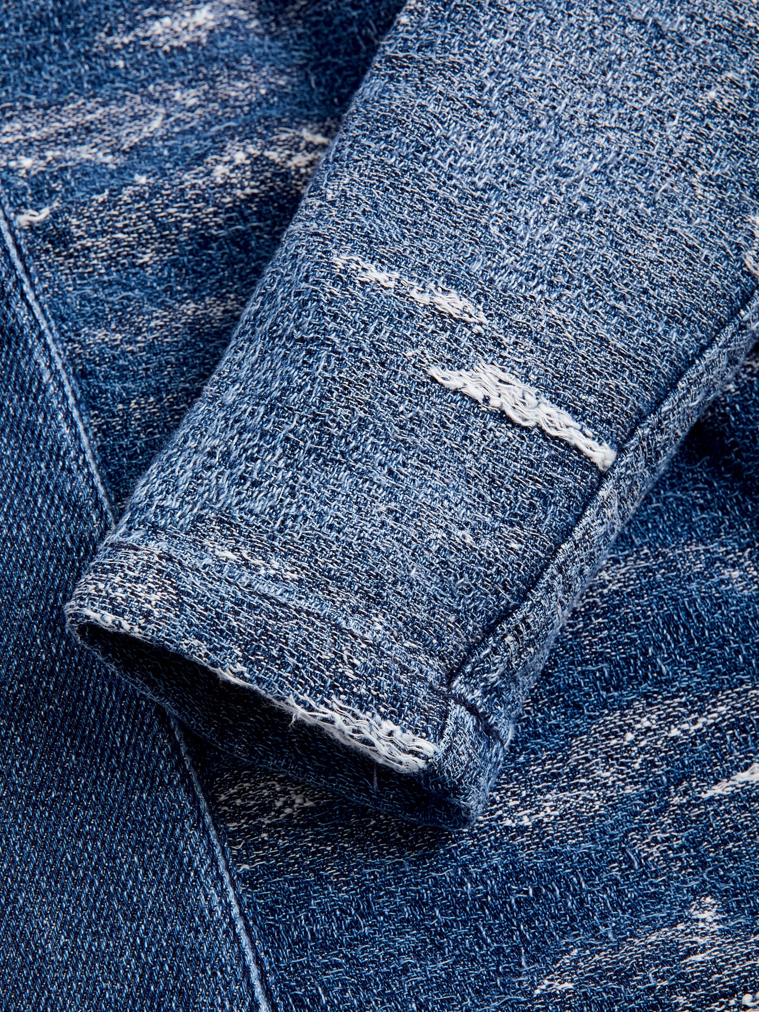 Jacquard Boro Haori Jacket in 2-Year Wash - Image 5
