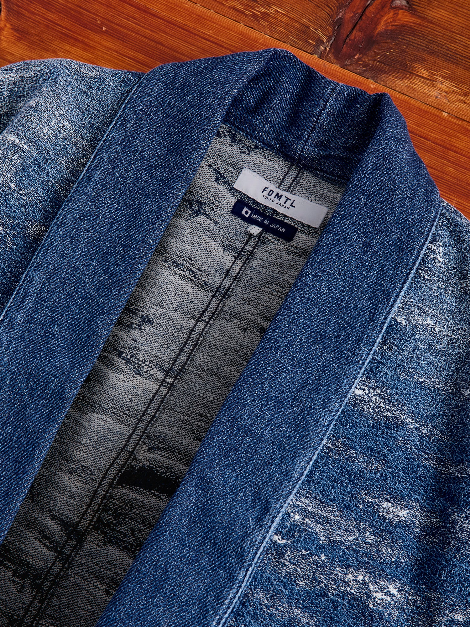 Jacquard Boro Haori Jacket in 2-Year Wash - Image 6