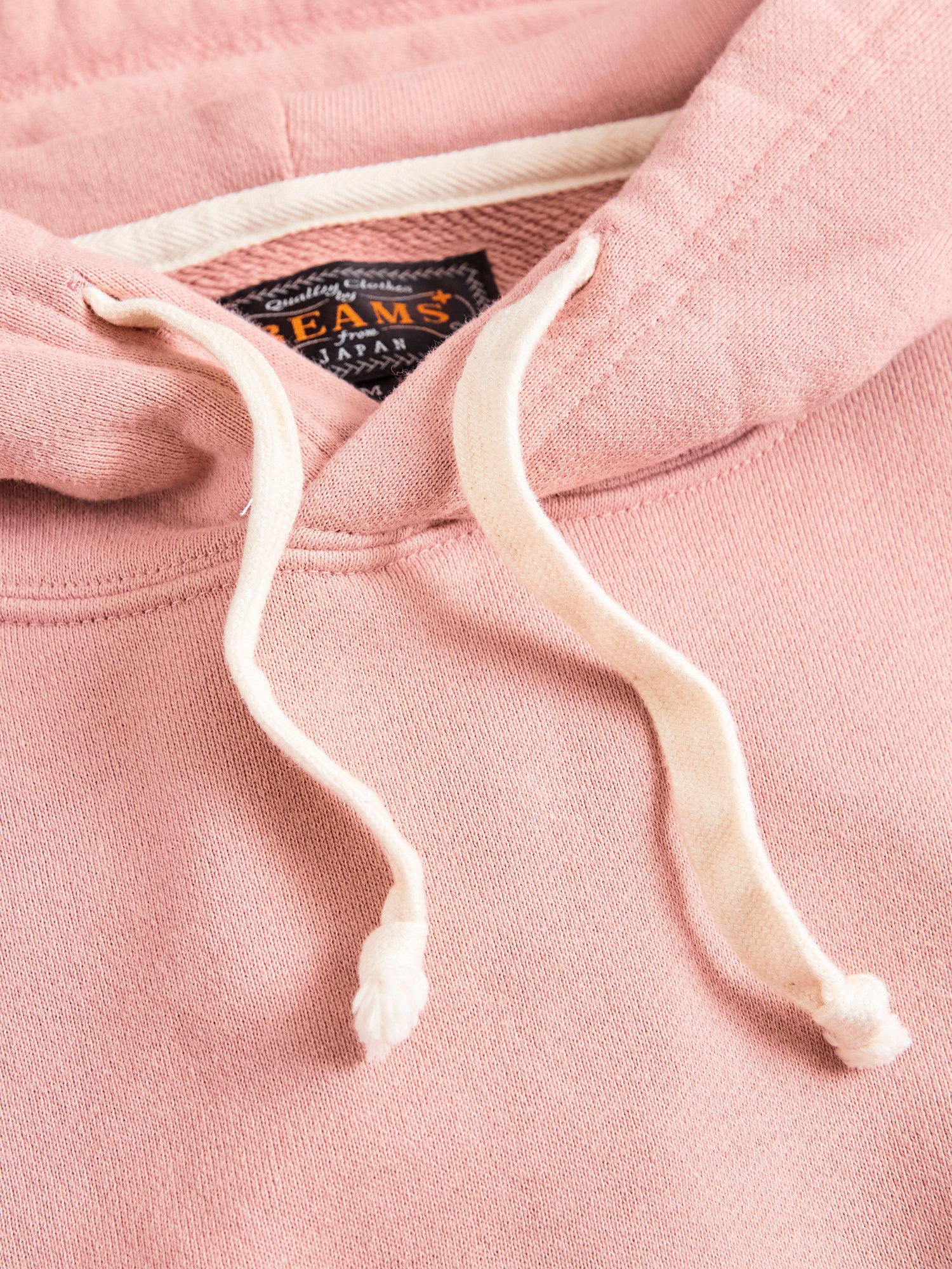 Japan-Made Fleece Hoodie in Pink - Image 4