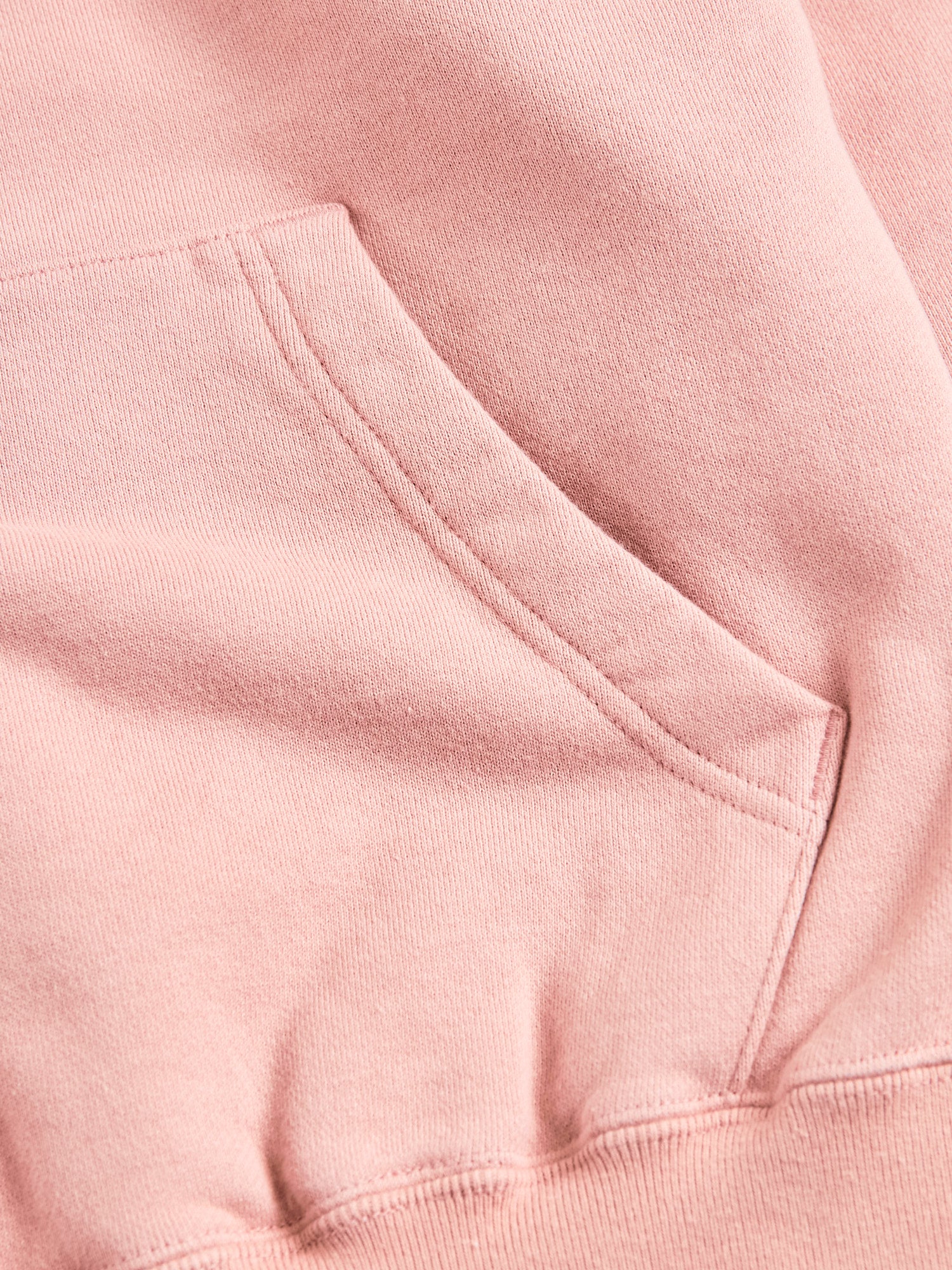 Japan-Made Fleece Hoodie in Pink - Image 5