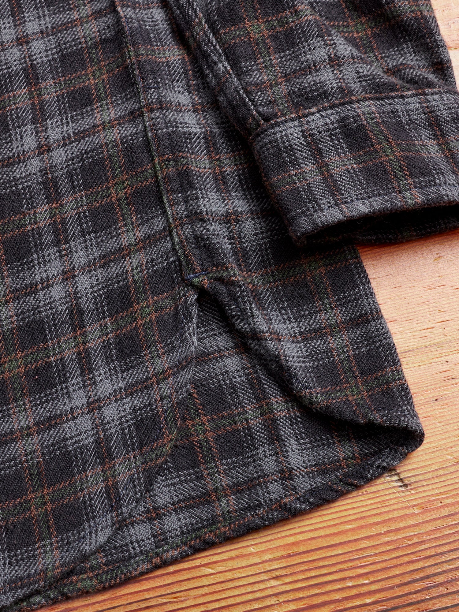 Jepson Work Shirt in Black Plaid - Image 7