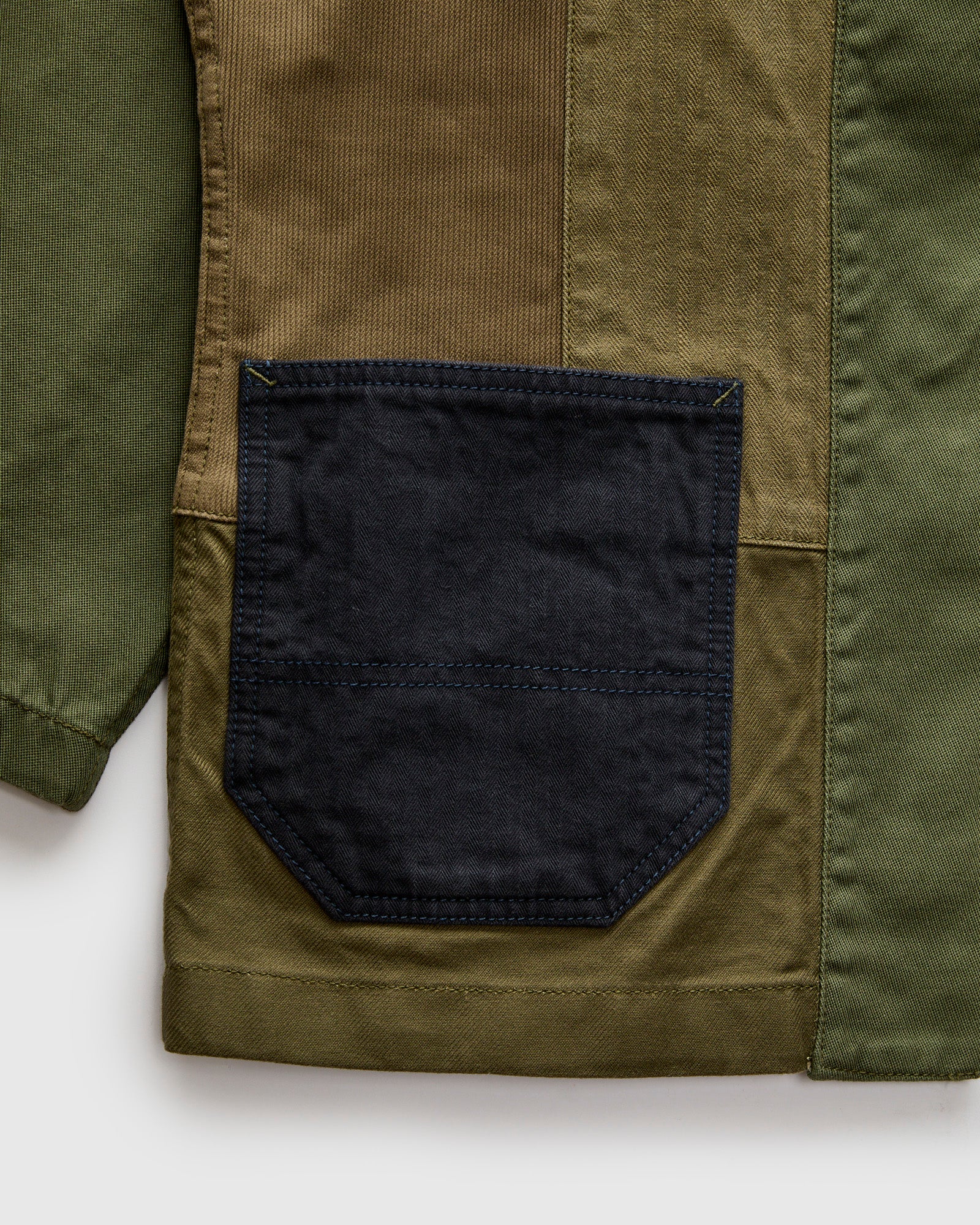 Patchwork Haori Jacket in Khaki - Image 5
