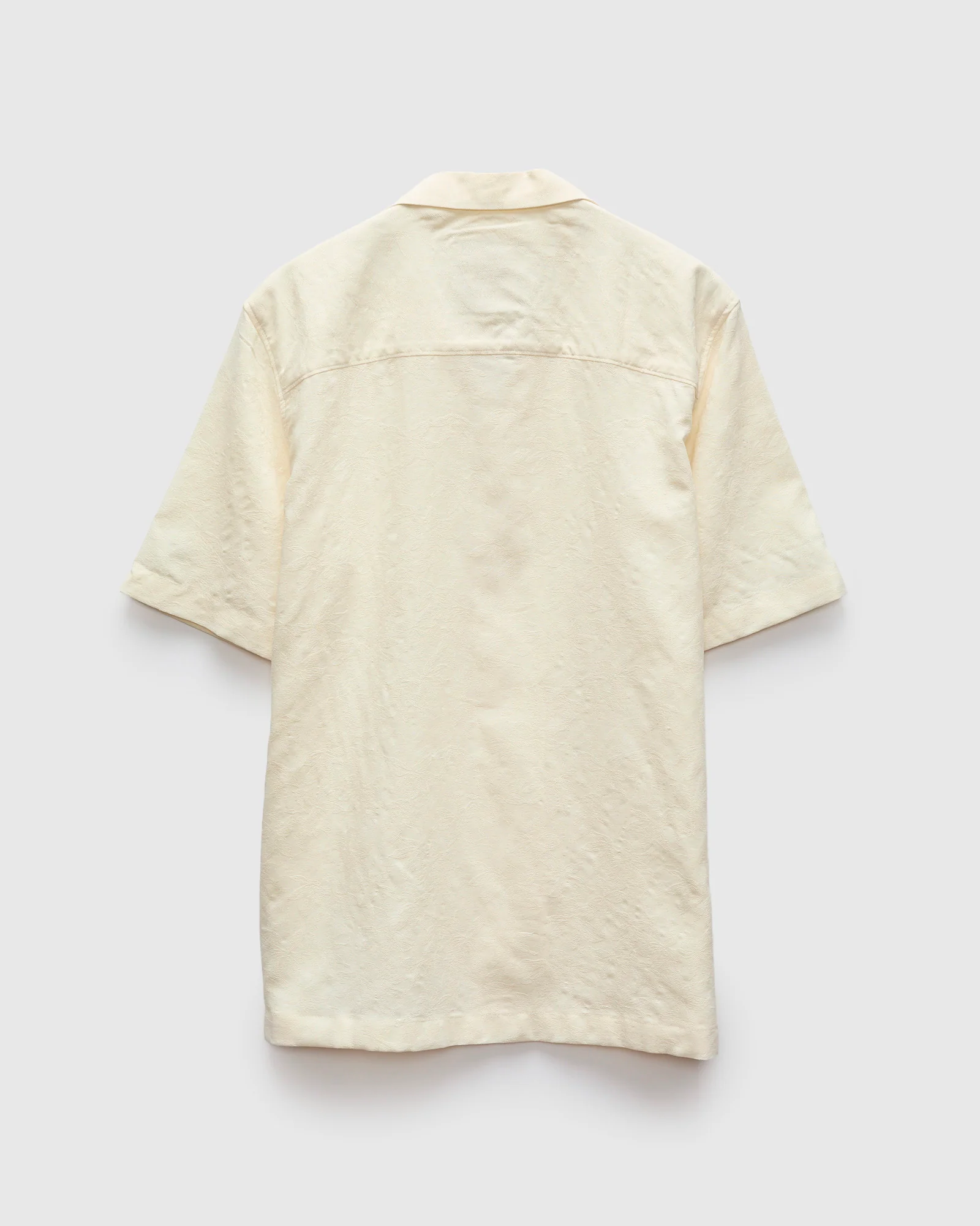 "Jungle Jacquard" Aloha Shirt in White - Image 3