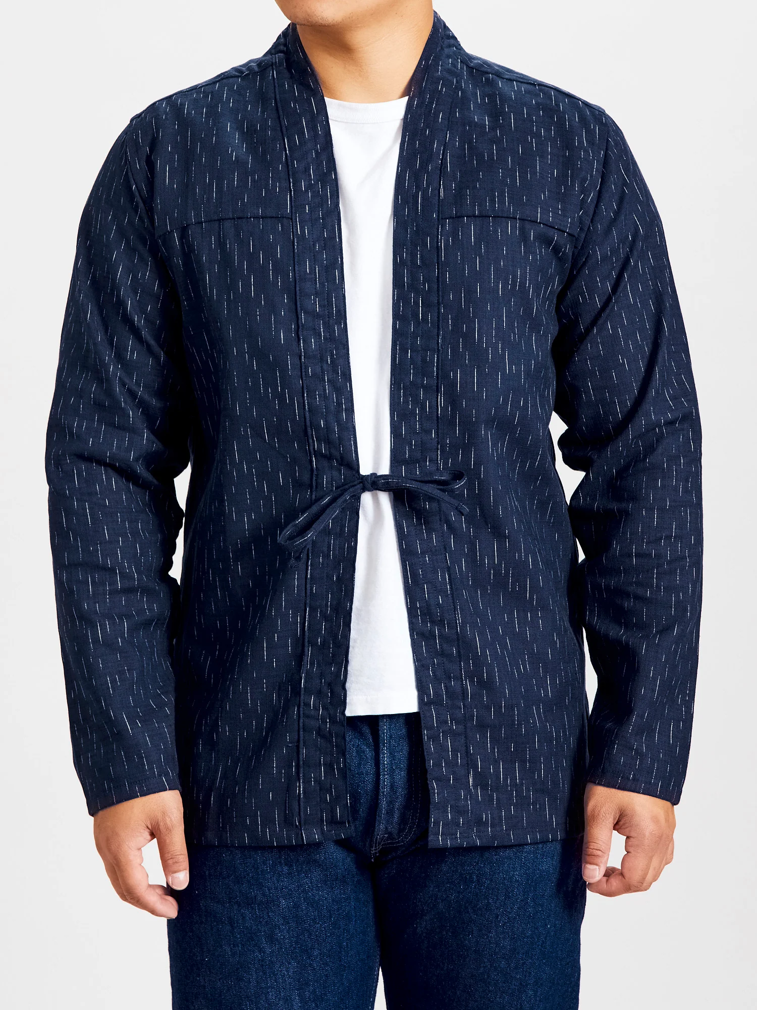 "Kimono Print Rain" Kimono Shirt - Image 2
