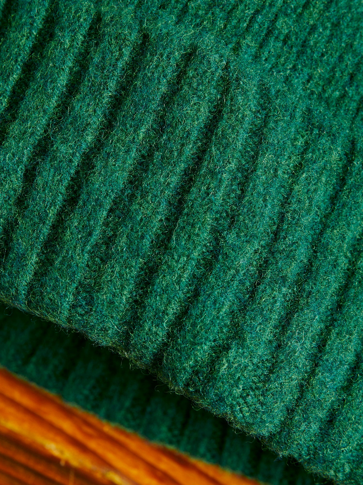 "King Jammy" Wool Beanie in Green Dream - Image 2
