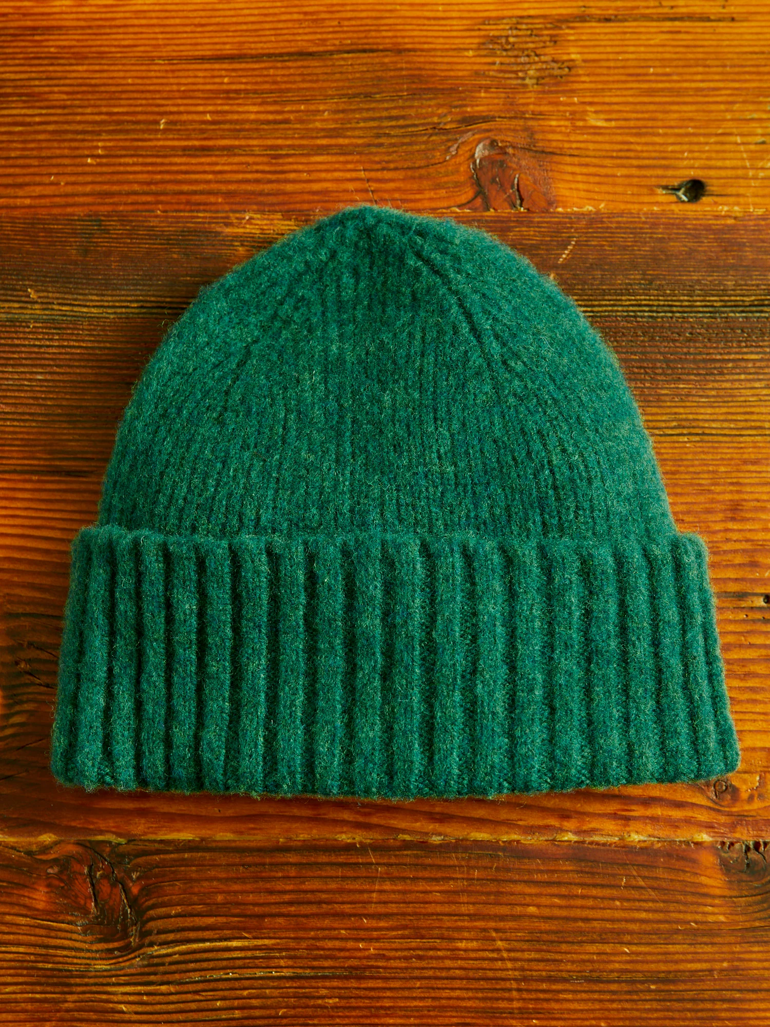 "King Jammy" Wool Beanie in Green Dream - Image 3