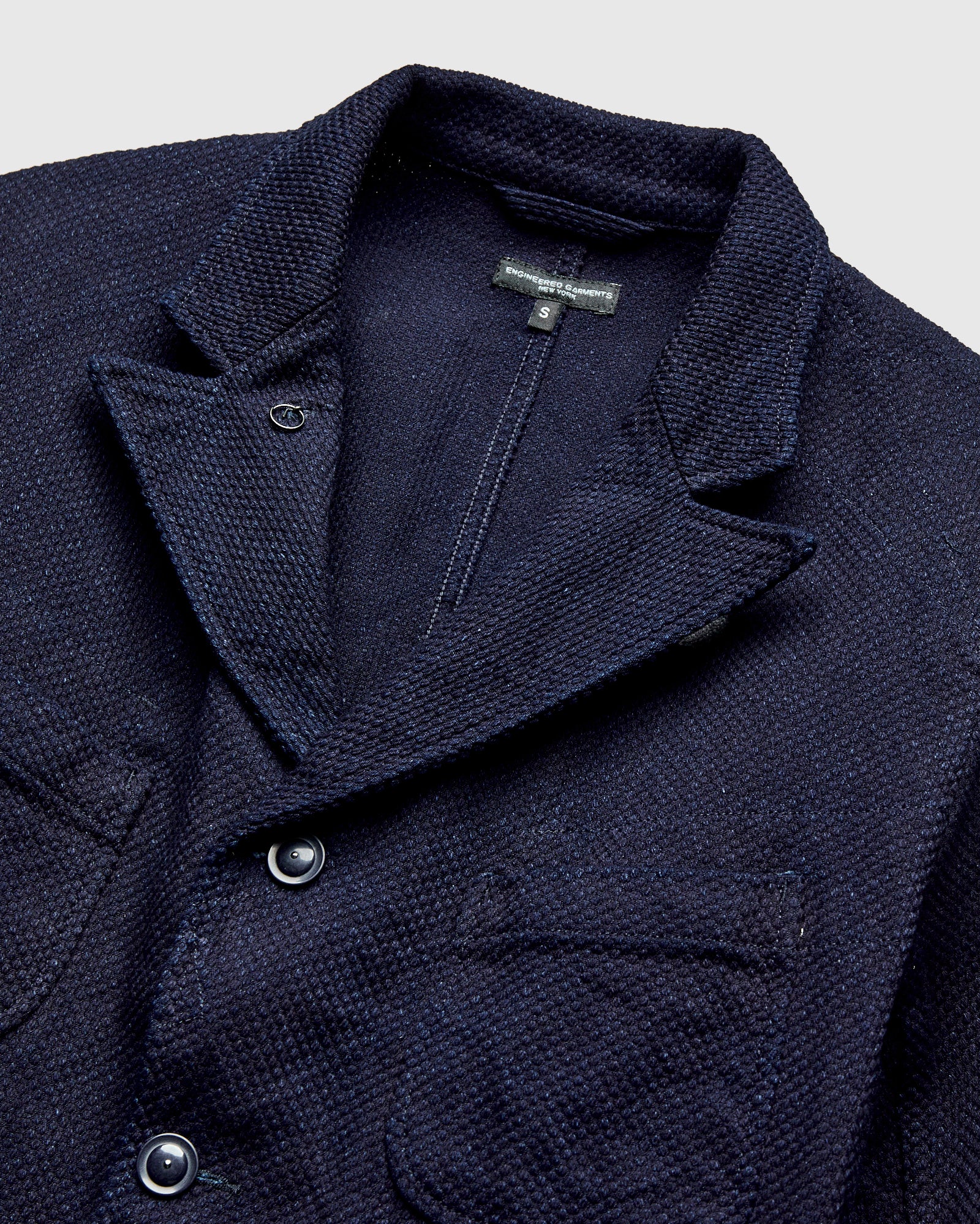 "No-Gi" Bedford Jacket in Indigo Heavyweight Sashiko - Image 4