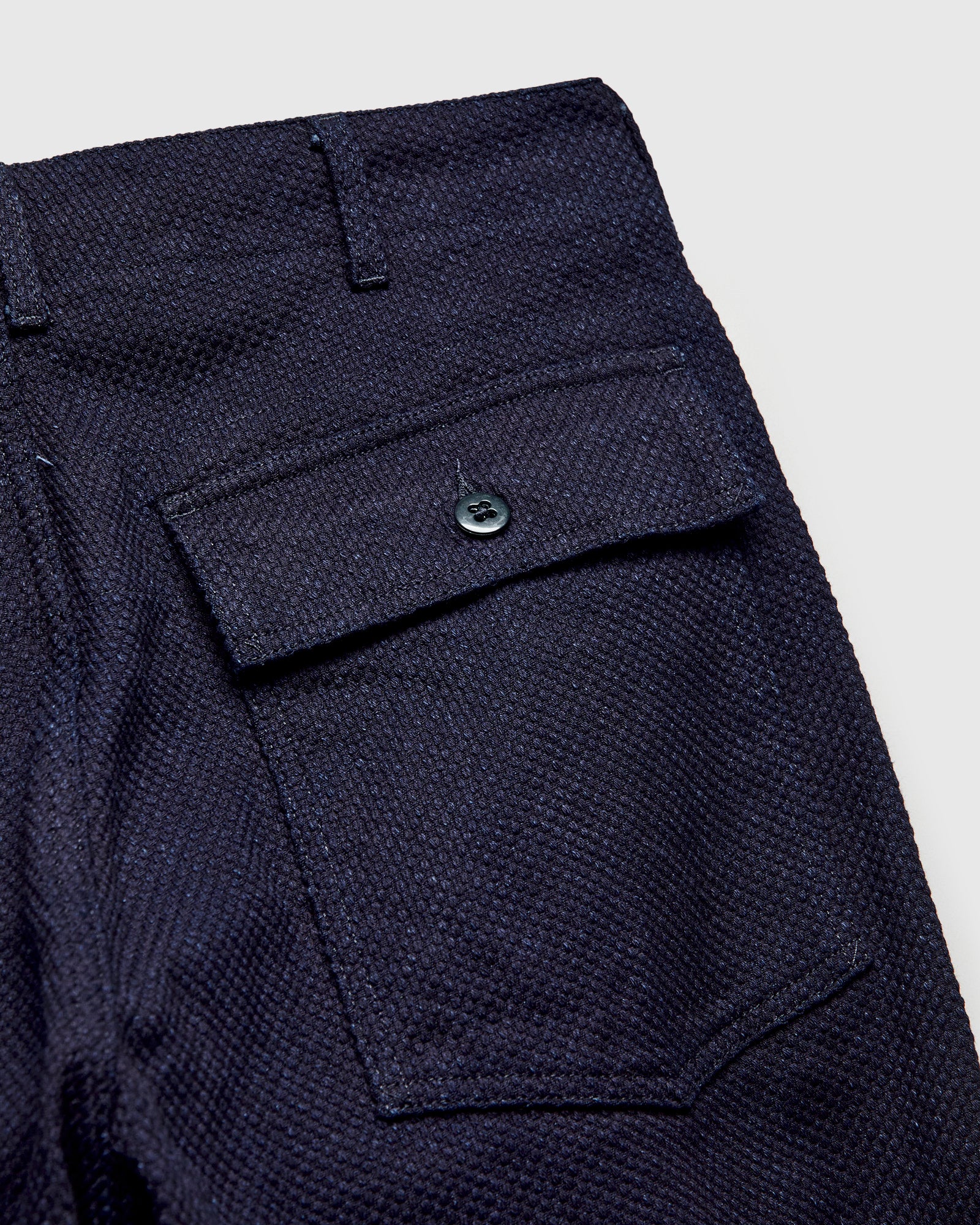 "No-Gi" Fatigue Pants in Indigo Heavyweight Sashiko - Image 10
