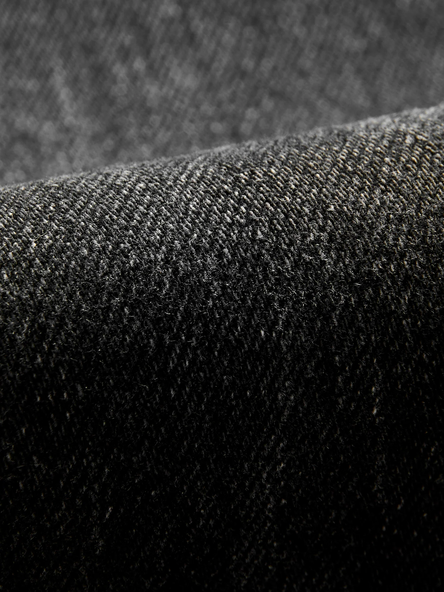 "Krist" 14oz Washed Black Stretch Selvedge Denim - Hammer Straight - Image 10