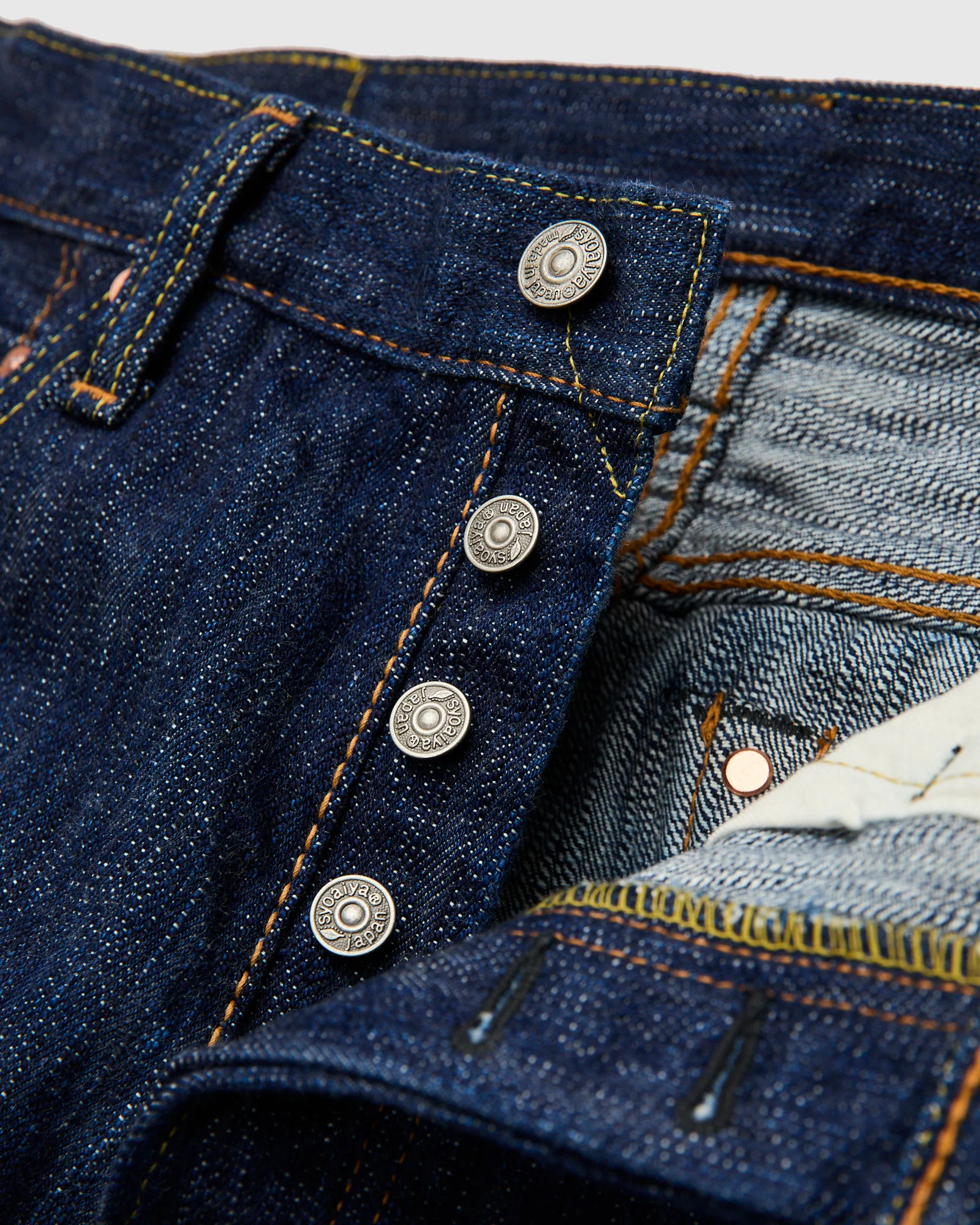 KS-15oz-003 "Kasuri" 15oz Slub Selvedge Denim - Regular Straight Fit - Image 8