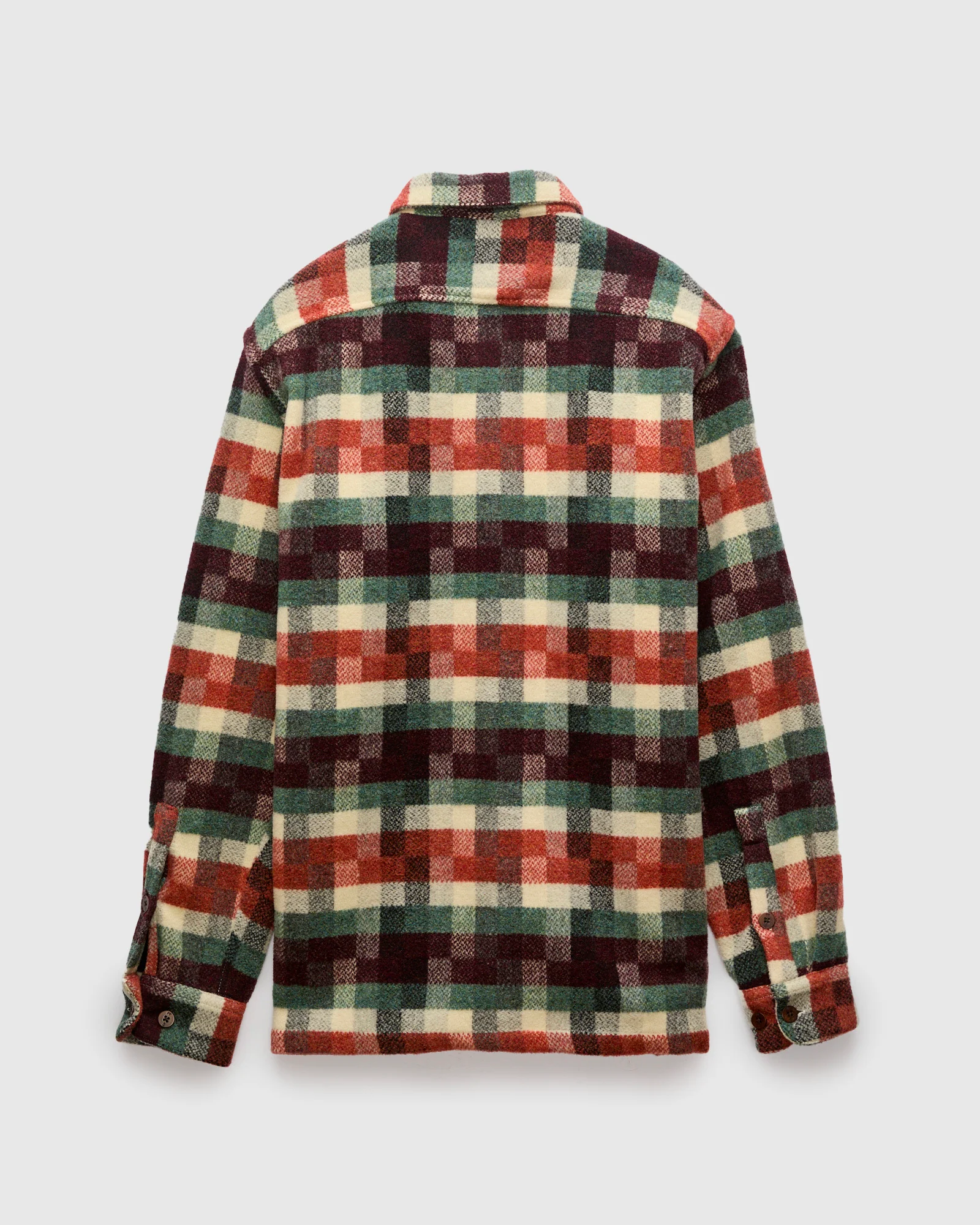 La Paz x Portuguese Flannel Check Overshirt in Atlantic - Image 3