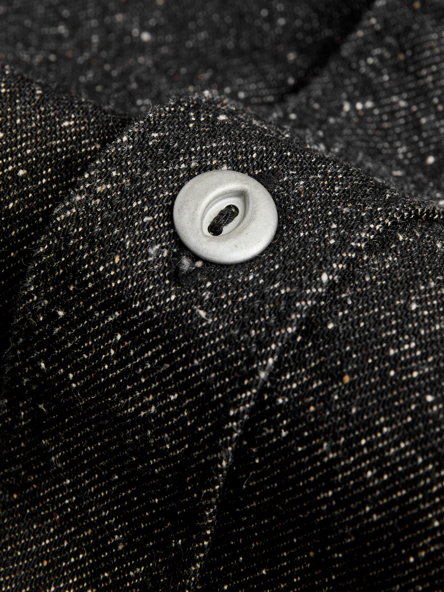 Lambert Work Shirt in Black Nep Denim - Image 6