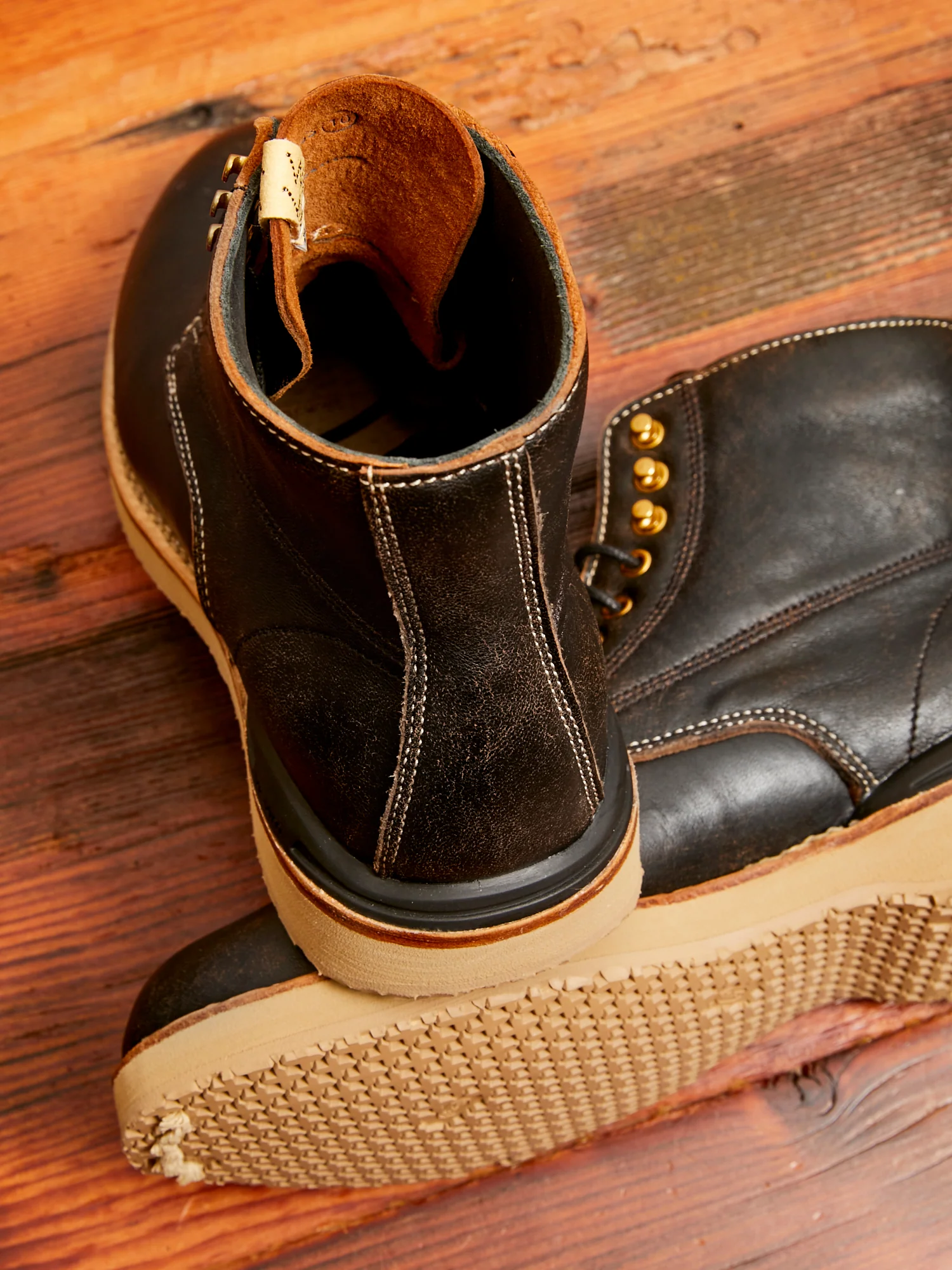 Lambskin Virgil Boots-Folk in Black - Image 7