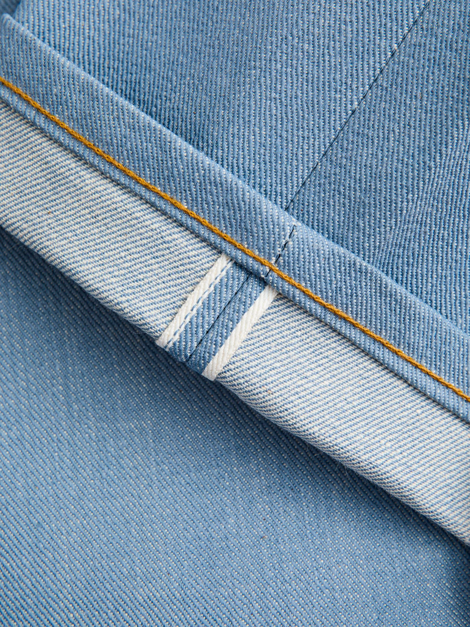 "Left Hand Twill Sky Blue" 13.75oz Selvedge Denim - Easy Guy Fit - Image 11