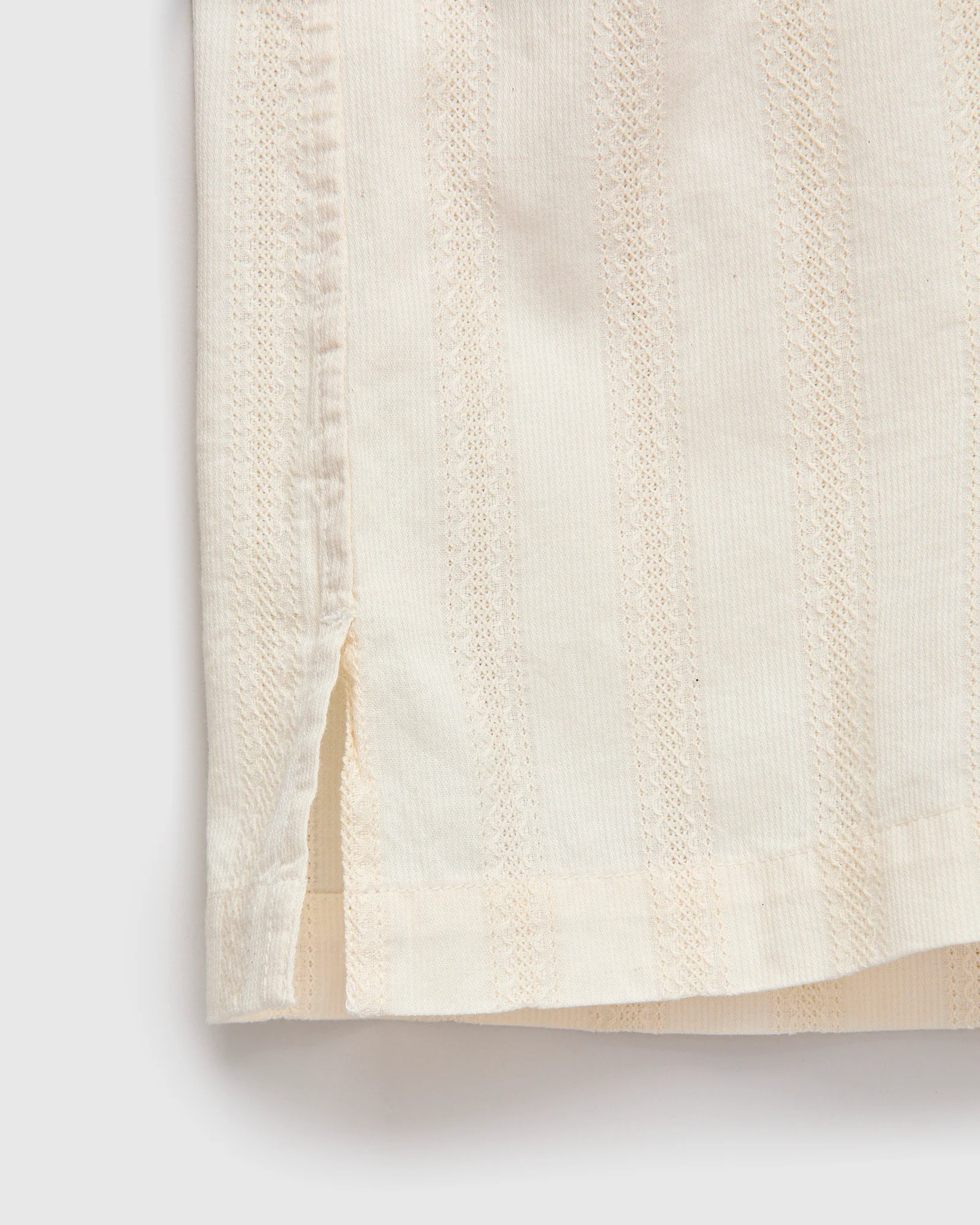 Leisure Shirt in Natural Lace Weave - Image 6