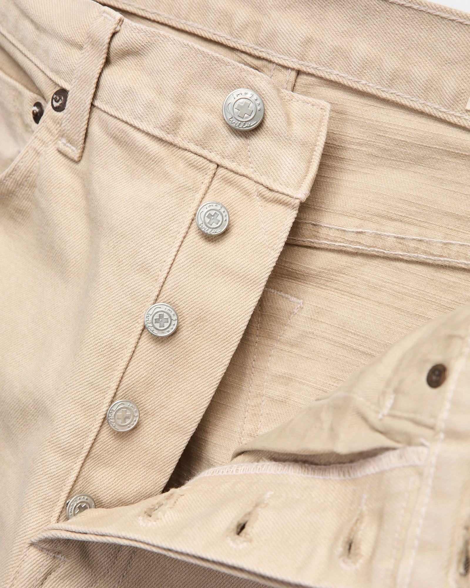 "Lewis" 14oz Stretch Selvedge Denim in Desert Rinse - Image 6