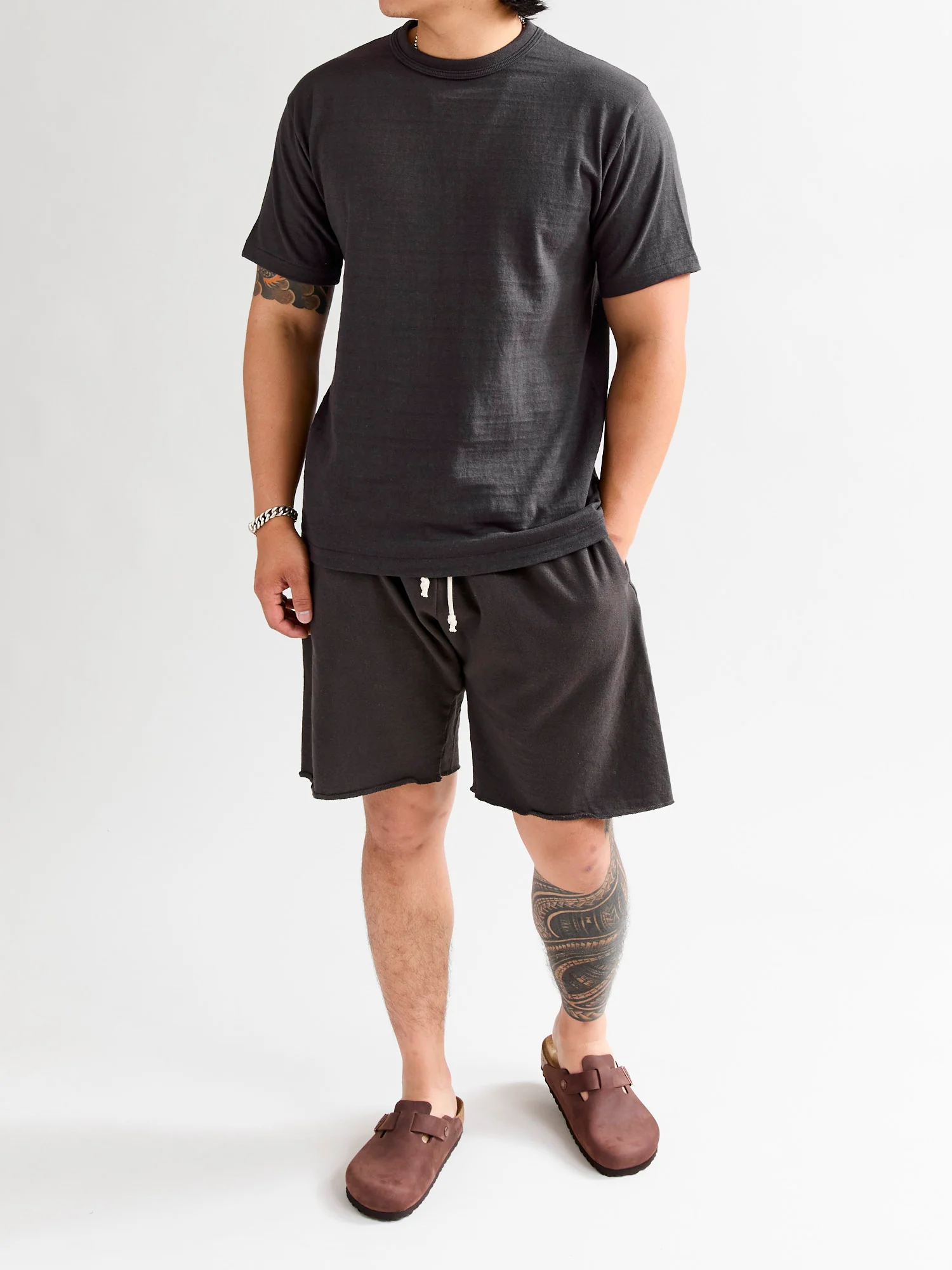 Lightweight Cutoff Sweatshort in Sumikuro - Image 8