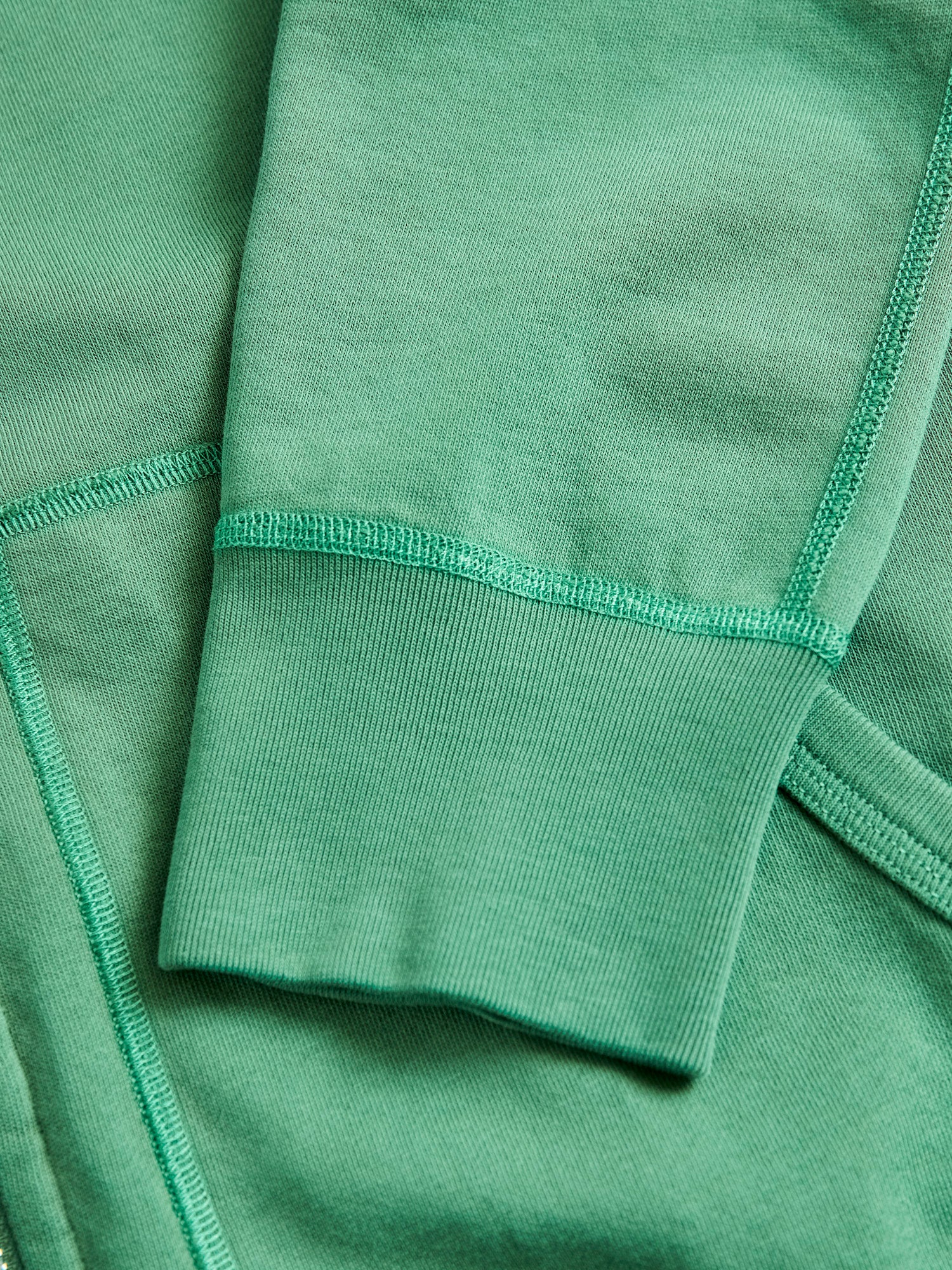 Lightweight Zip Hoodie in Lawn Green - Image 5