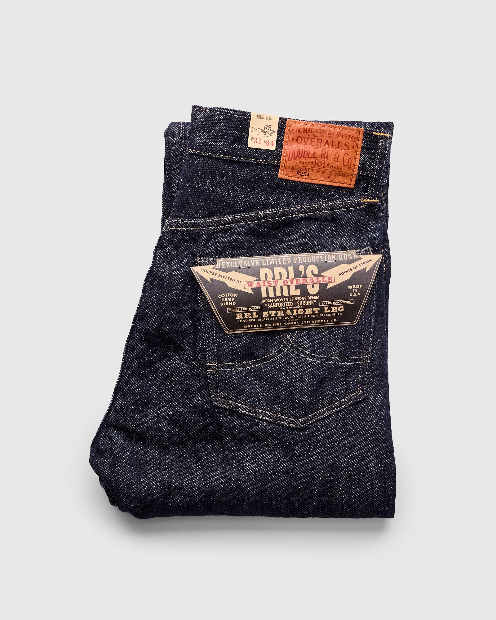 LIMITED EDITION 13.5oz Hemp Selvedge Denim - Vintage 5-Pocket Full Straight Fit - Image 3