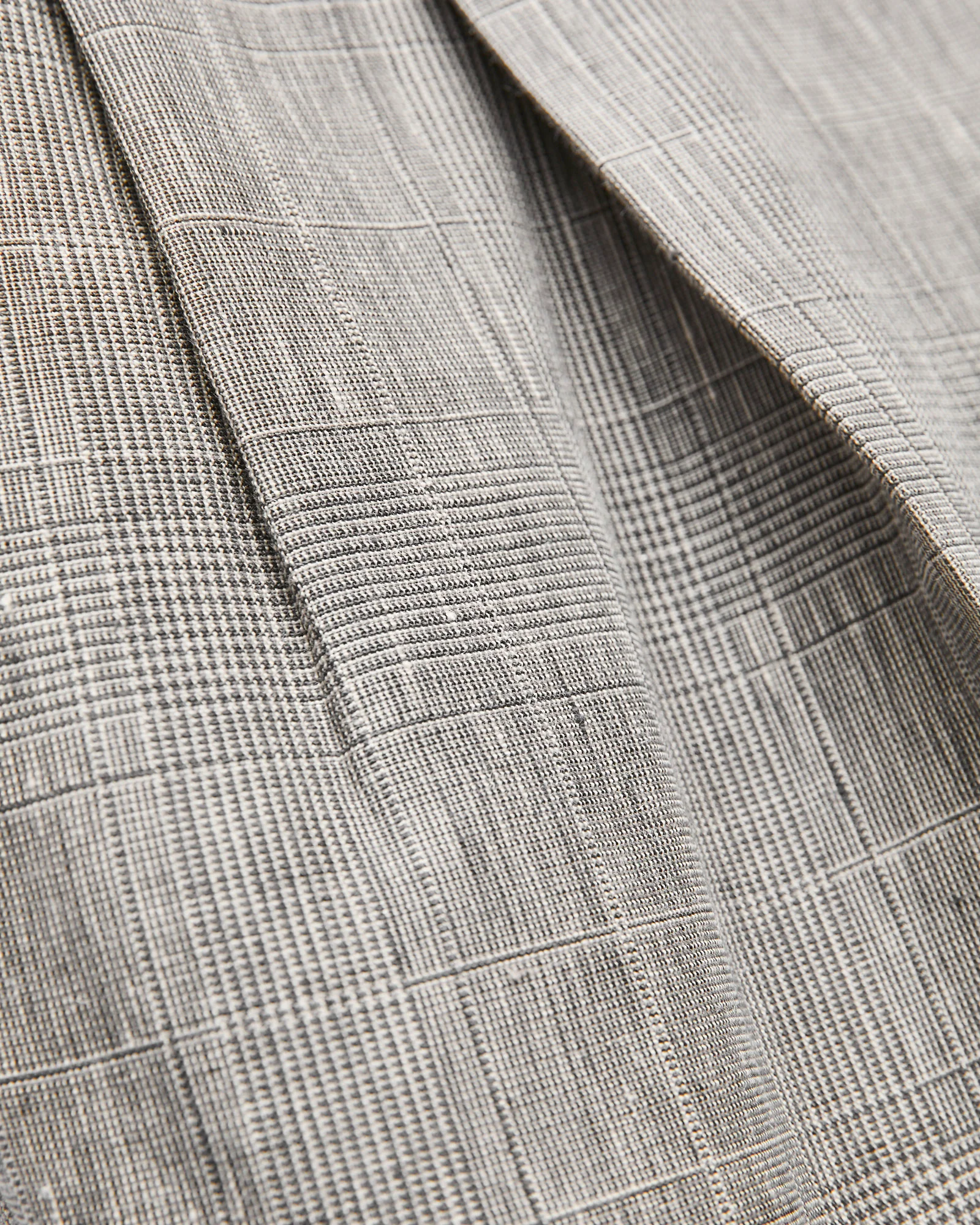 Linen Mohair Shoecut Slacks in Glen Plaid - Image 8