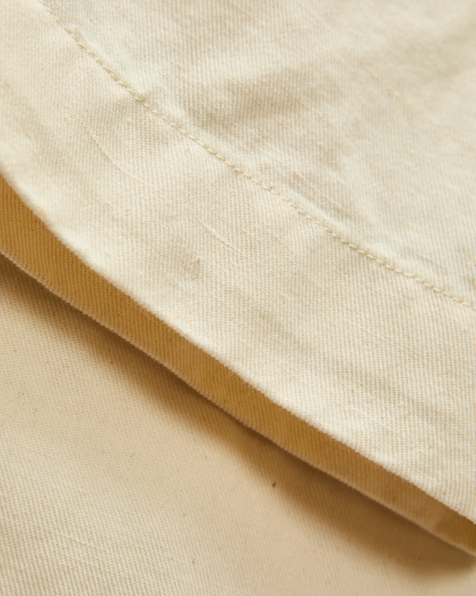 Linen Pleated Chino in Unbleached Ecru - Image 8