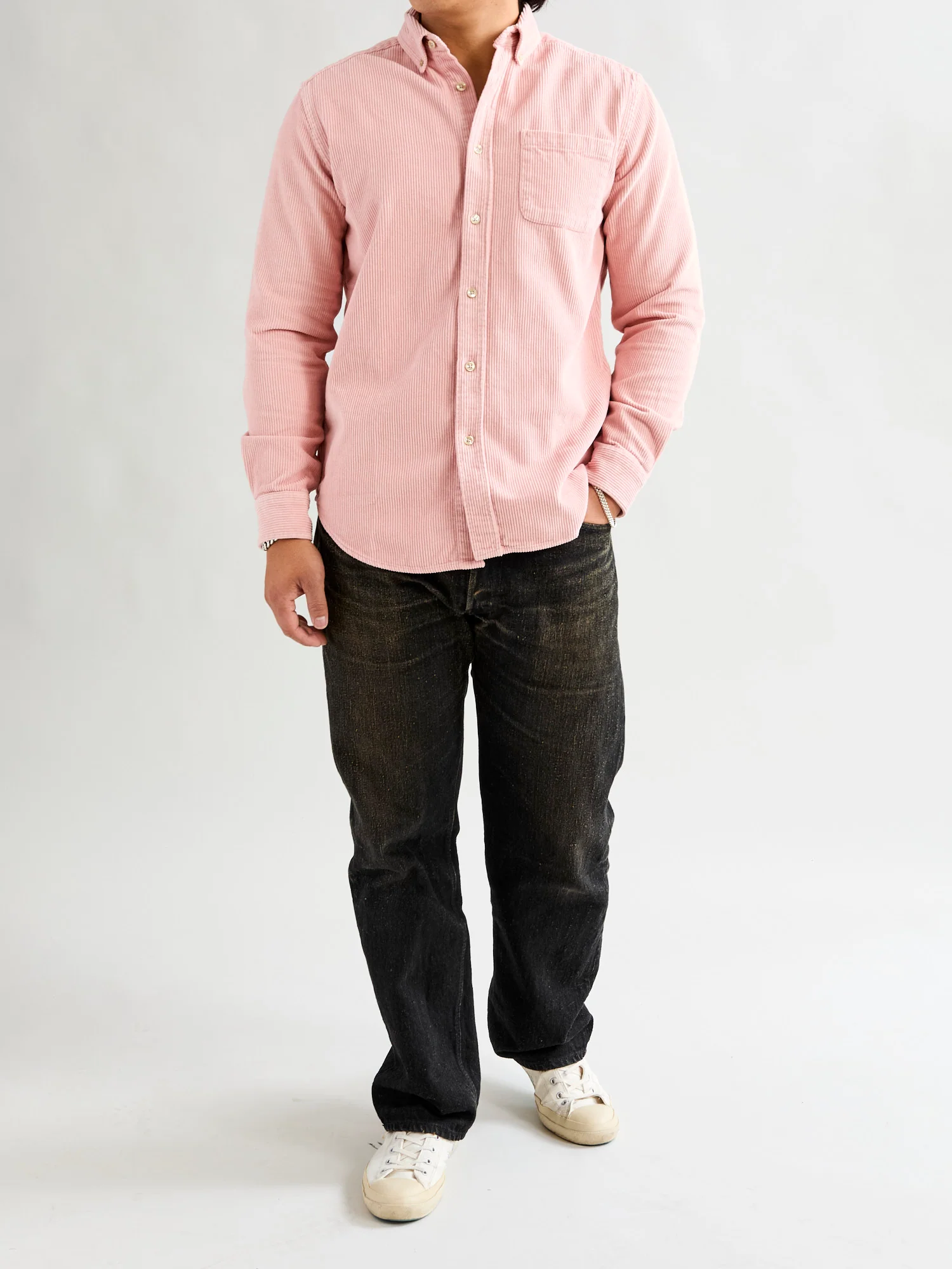 Lobo Button-Up Shirt in Old Rose - Image 9