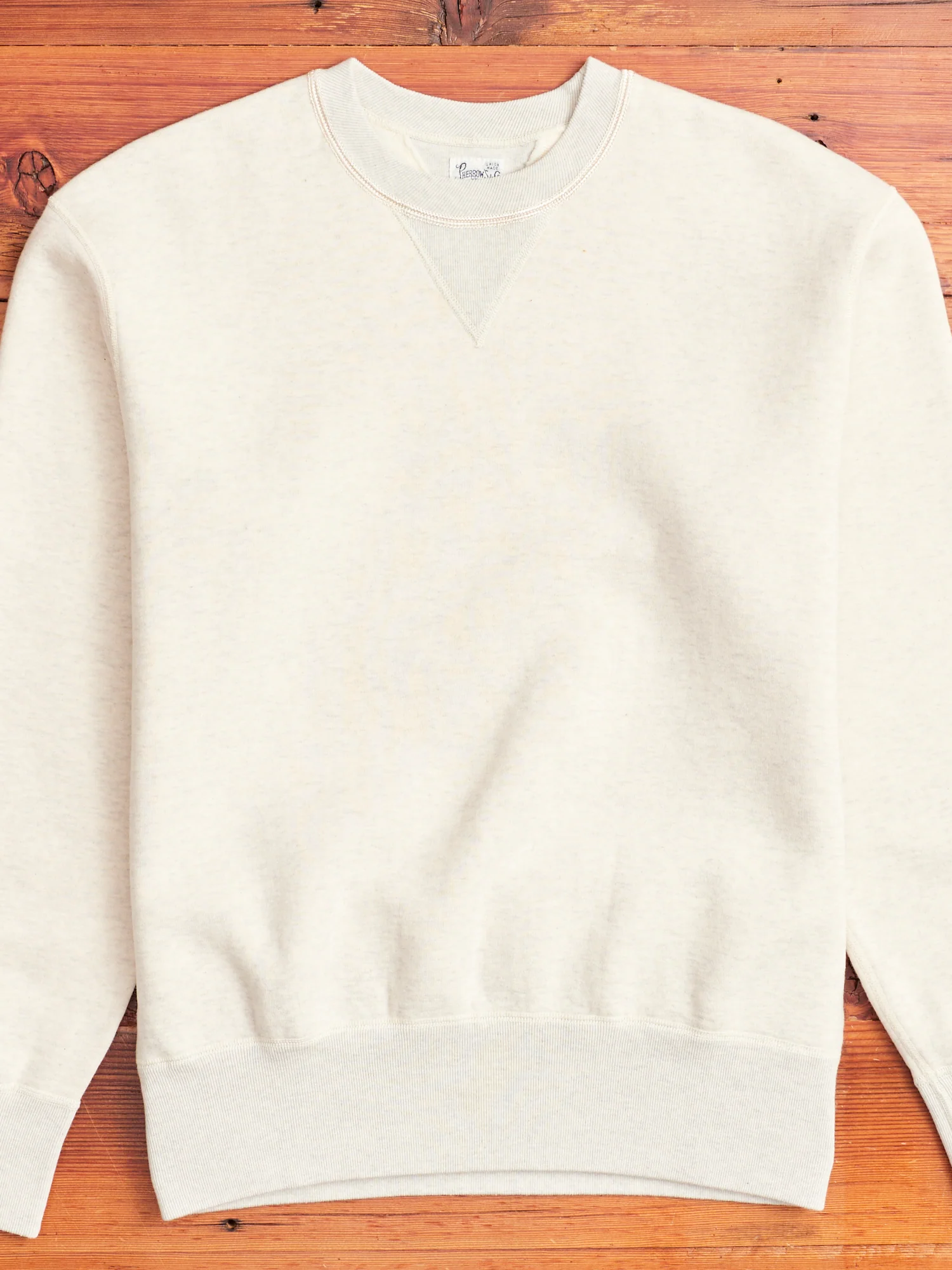 Loopwheel Crewneck Sweatshirt in Oatmeal