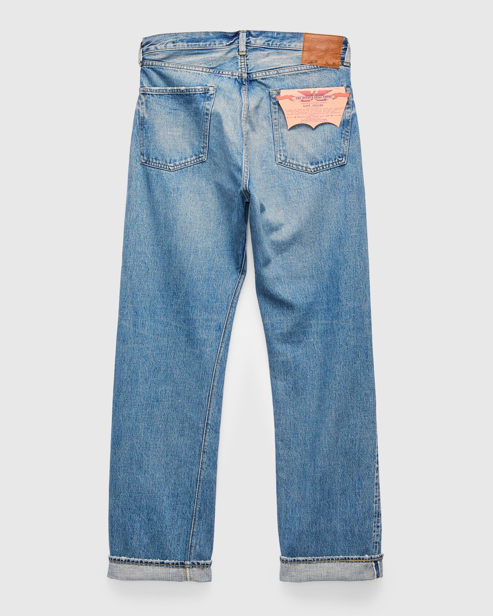 Lot. 001XX 13.25oz Light Wash Indigo Selvedge Denim - 1950s Straight Fit - Image 2
