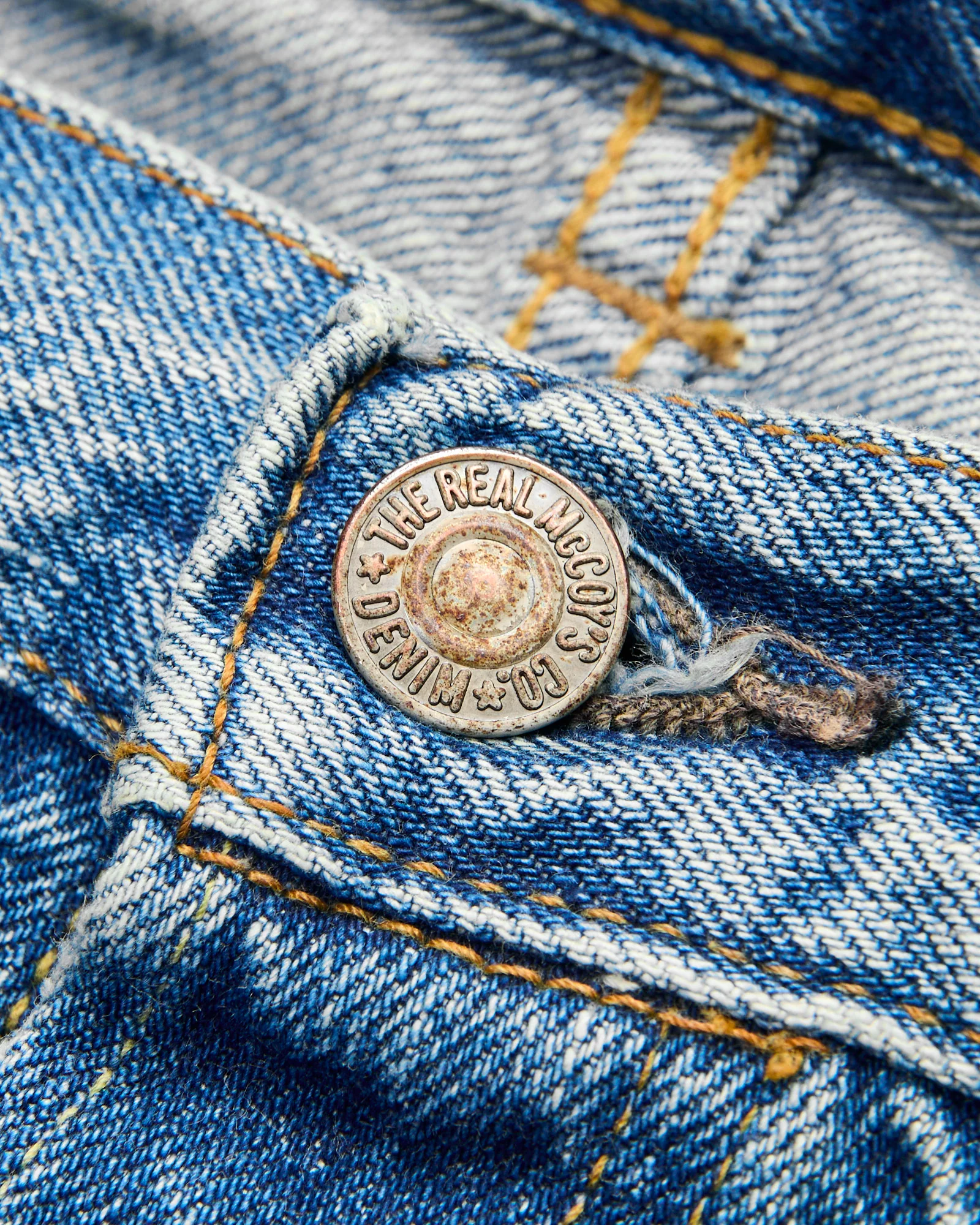 Lot. 001XX 13.25oz Light Wash Indigo Selvedge Denim - 1950s Straight Fit - Image 6