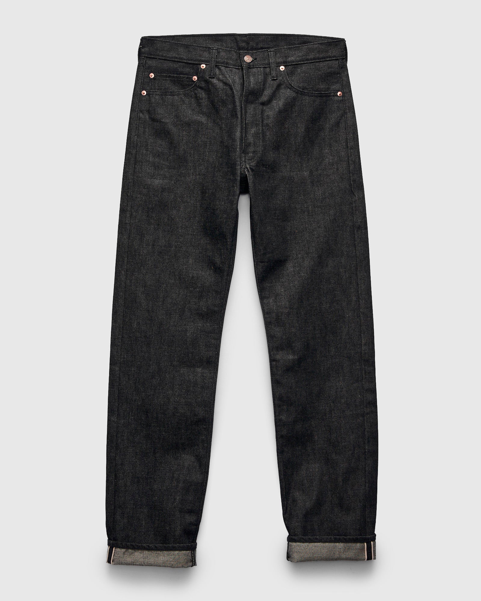 "Lot 224" 14.5oz Black 66 Selvedge Denim - Regular Straight Fit - Image 2